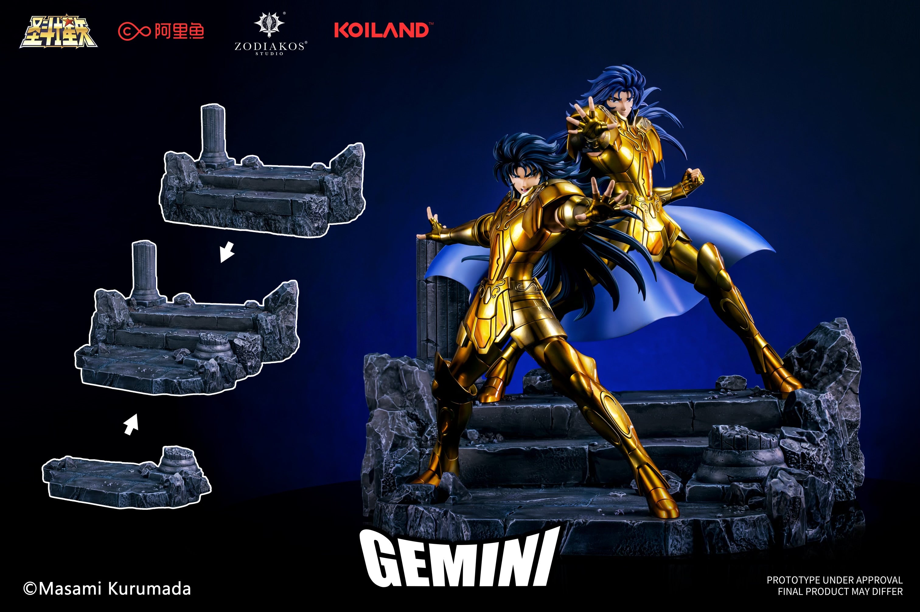 Saint Seiya Zodiakos Studio Saga Kanon Licensed – ClubHouse Statues