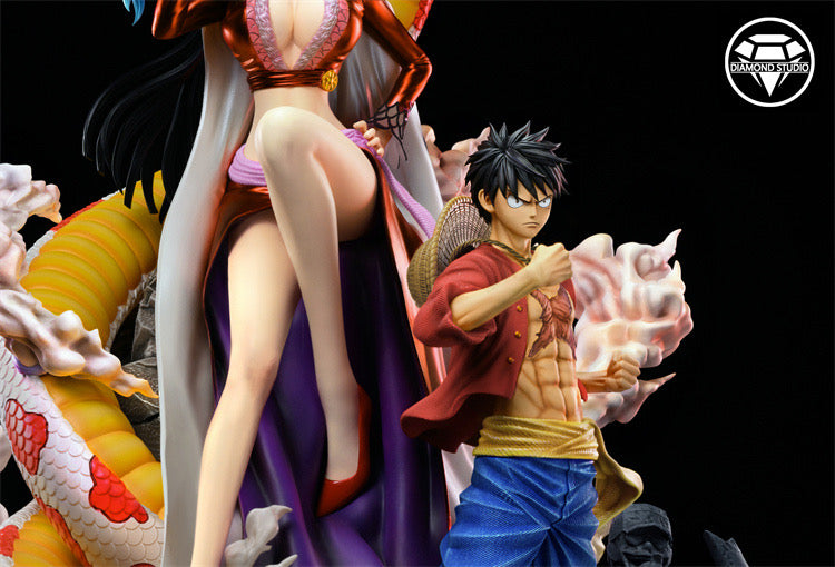 One Piece Diamond Studio Luffy x Boa Hancock Resin Statue
