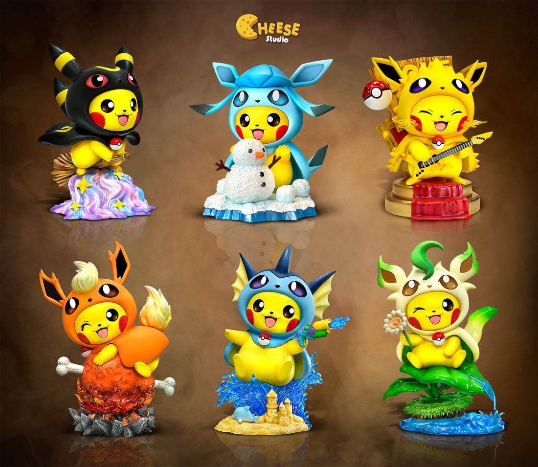 Pokemon Cheese Studio Pikachu Cosplay Glaceon Resin Statue