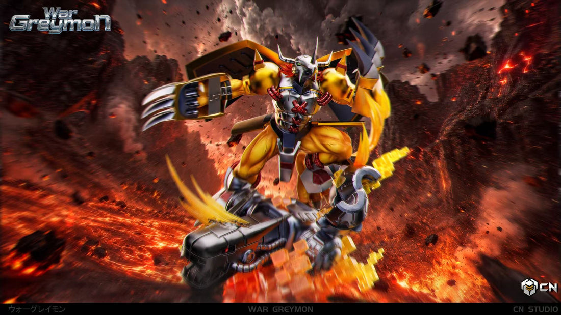 Digimon CN Studio Wargreymon Vs Machinedramon