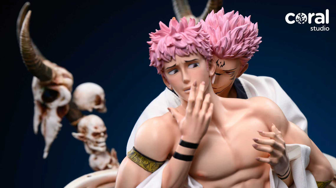 Jujutsu Kaisen Coral Studio Ryomen Sukuna x Yuji Itadori Resin Statue