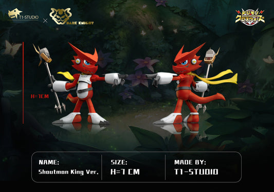 Digimon T1 x Dark Knight Studio Shoutmon King Version Resin Statue - Preorder