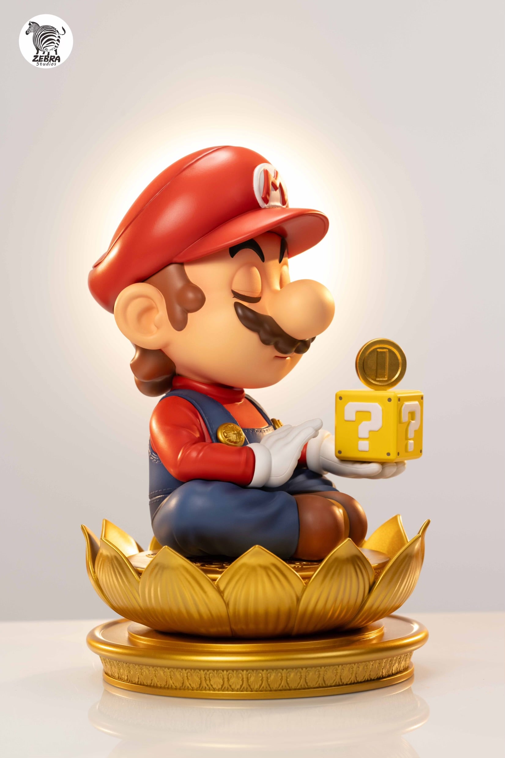 マリオ像 Mario Bros Zebra Studio Mario Meditate Resin Statue – ClubHouse