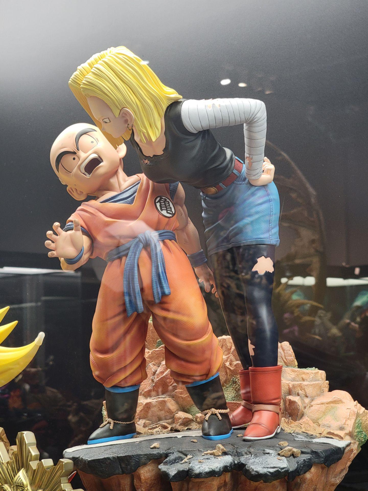 Dragon Ball Soul Wing Studio Krillin x Android 18 Licensed Resin