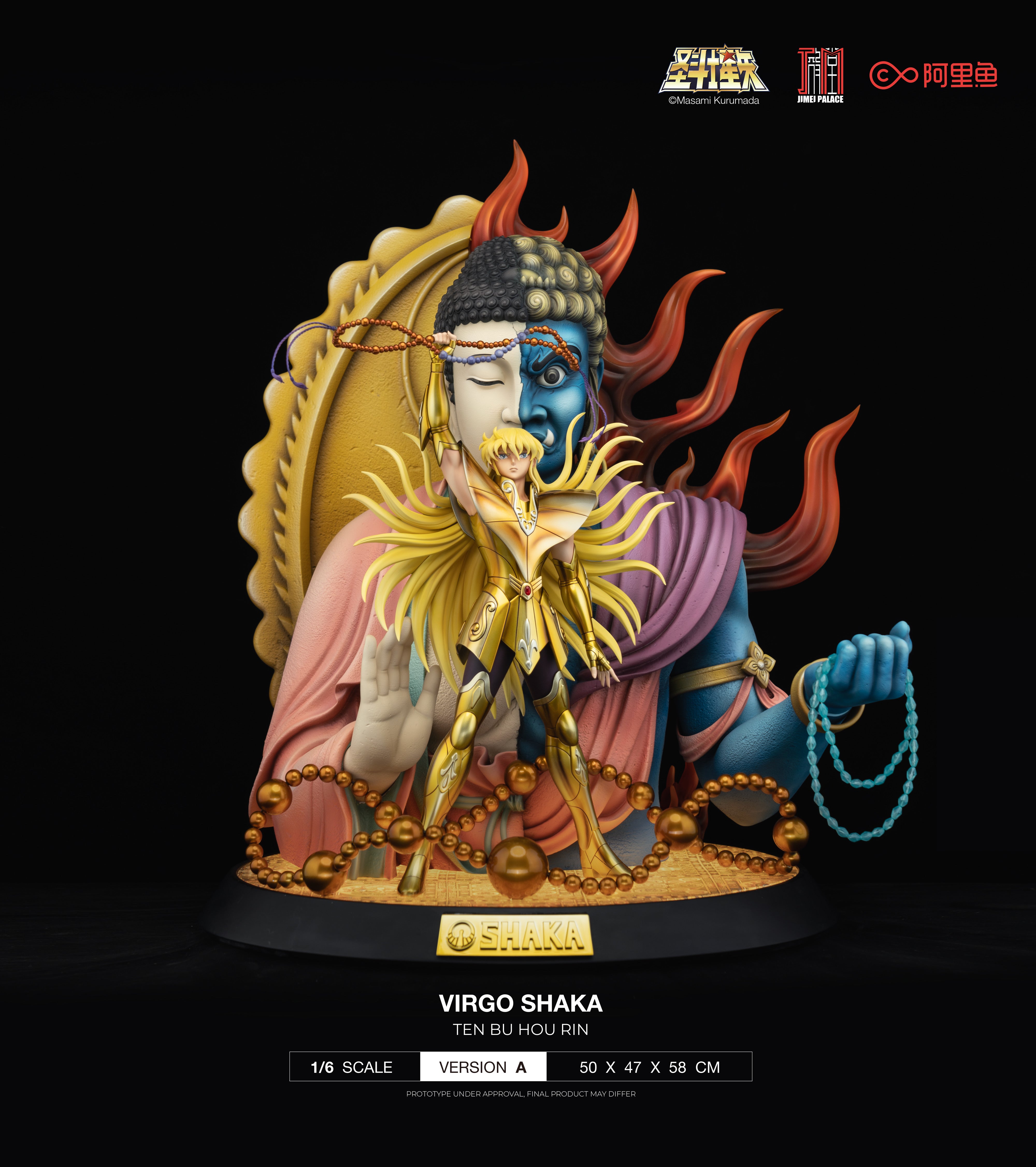 Saint Seiya Jimei Palace Studio Virgo Shaka Licensed Resin Statue