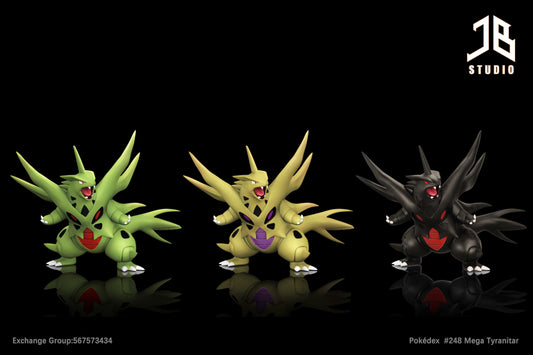 Pokémon JB Studio Mega Evolition Tyranitar Illustrated Series Resin Statue [PRE-ORDER]