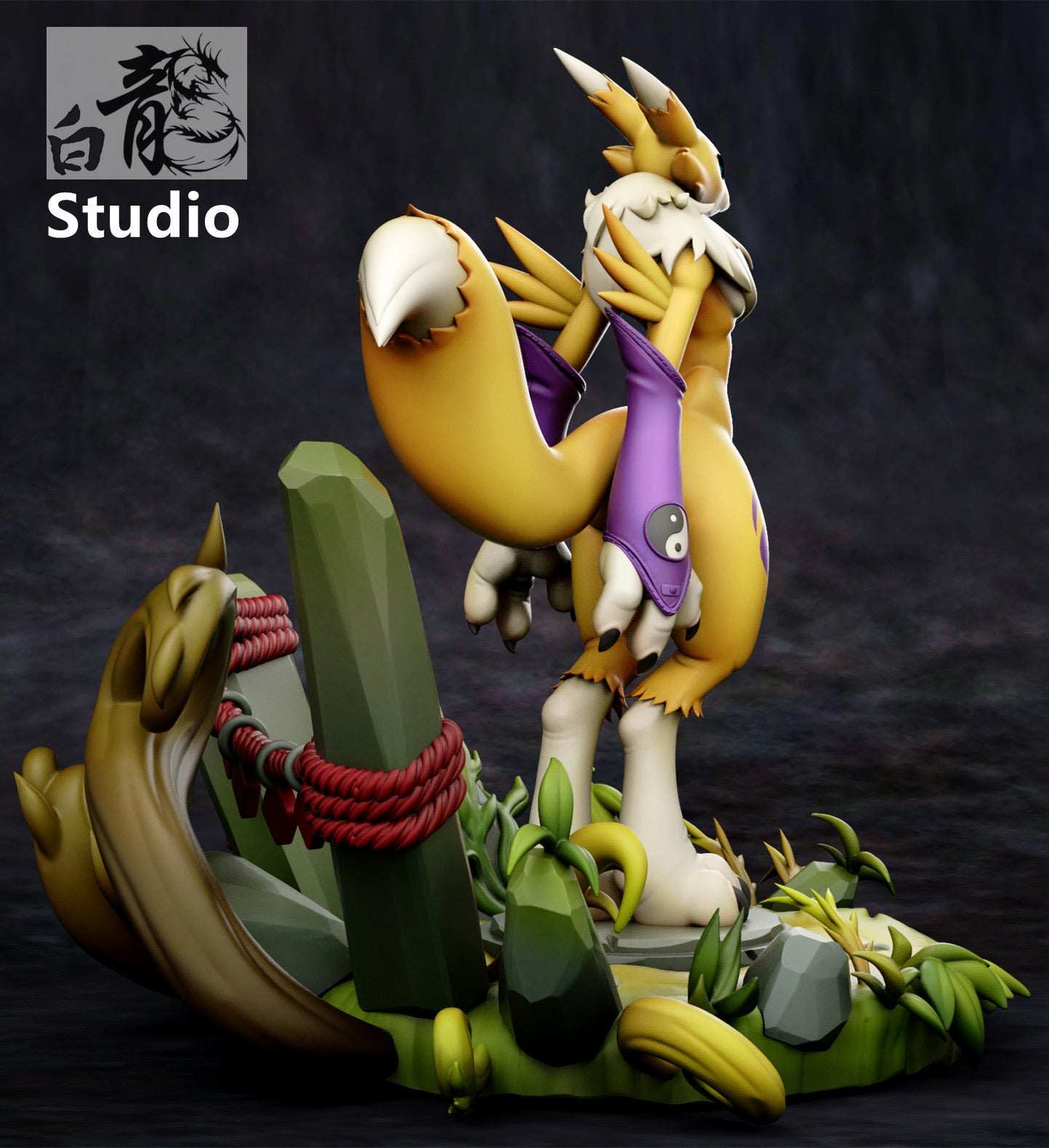 Digimon White Dragon Studio Renamon – ClubHouse Statues