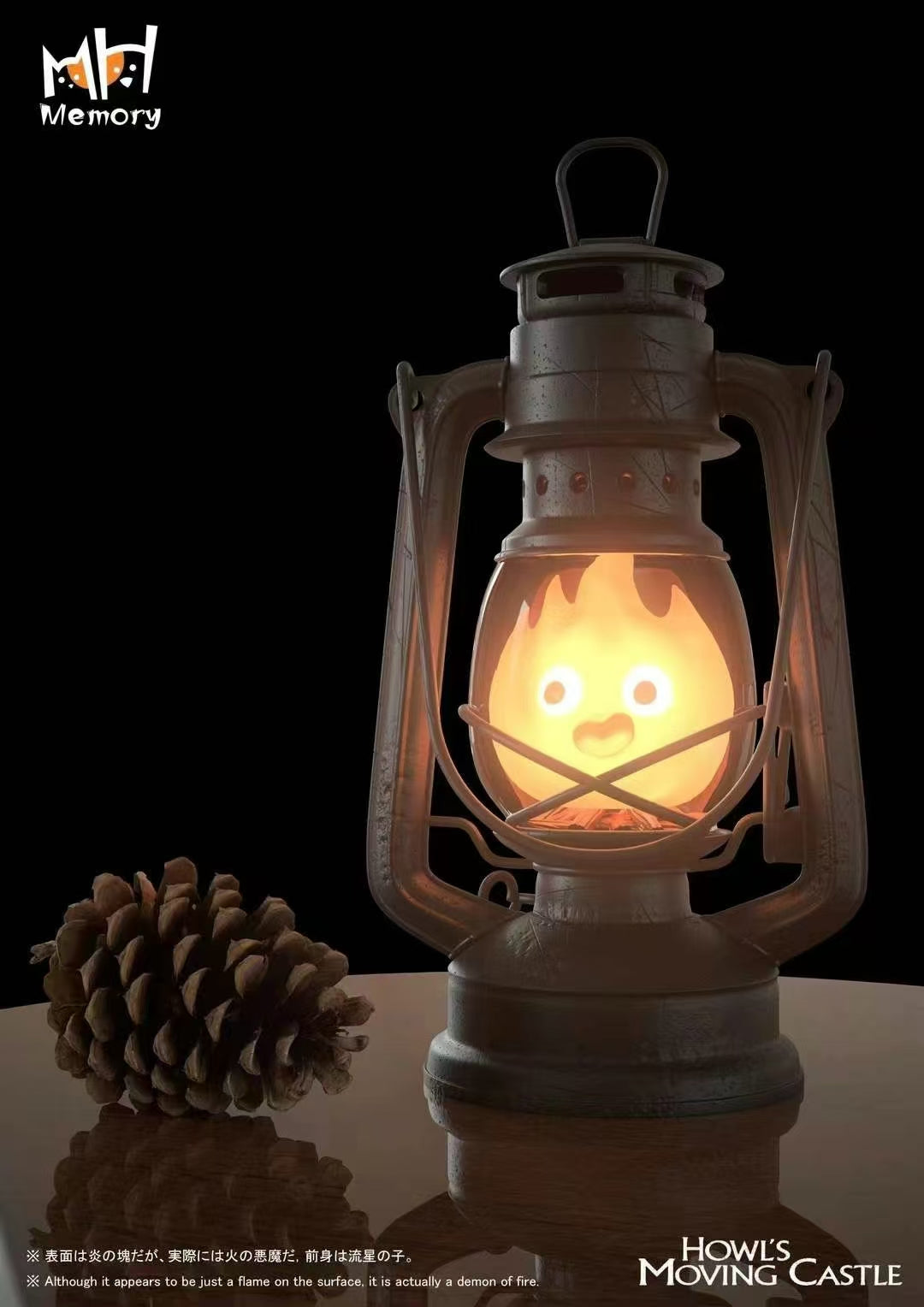 Howls Moving Memory Studio Calcifer Resin Statue