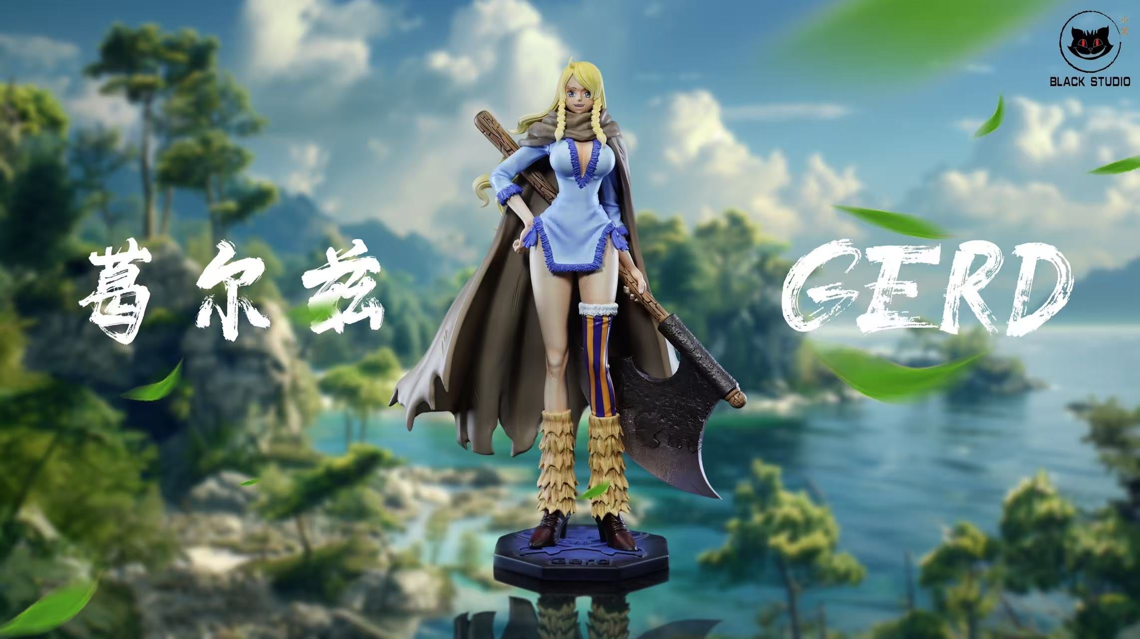 One Piece Black Studio New Giant Warrior Pirates Gerd Resin Statue