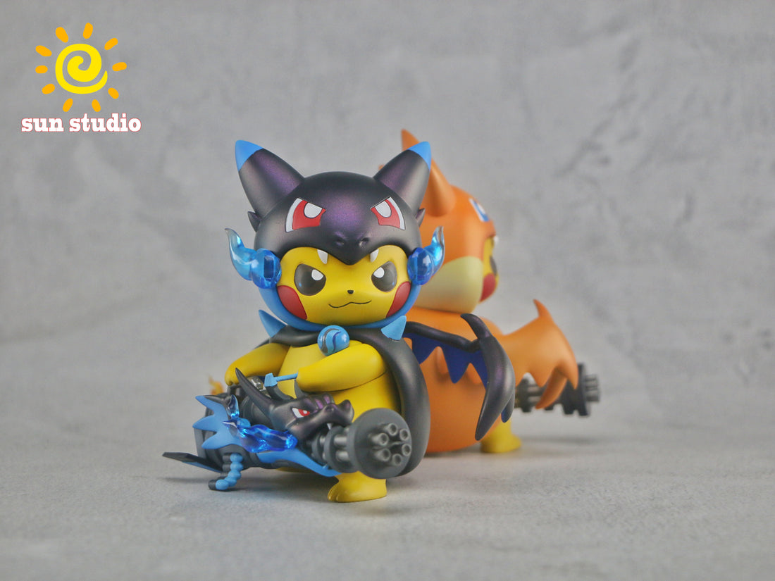 Pokemon Sun Studio Pikachu Cos XY Charizard Resin Statue