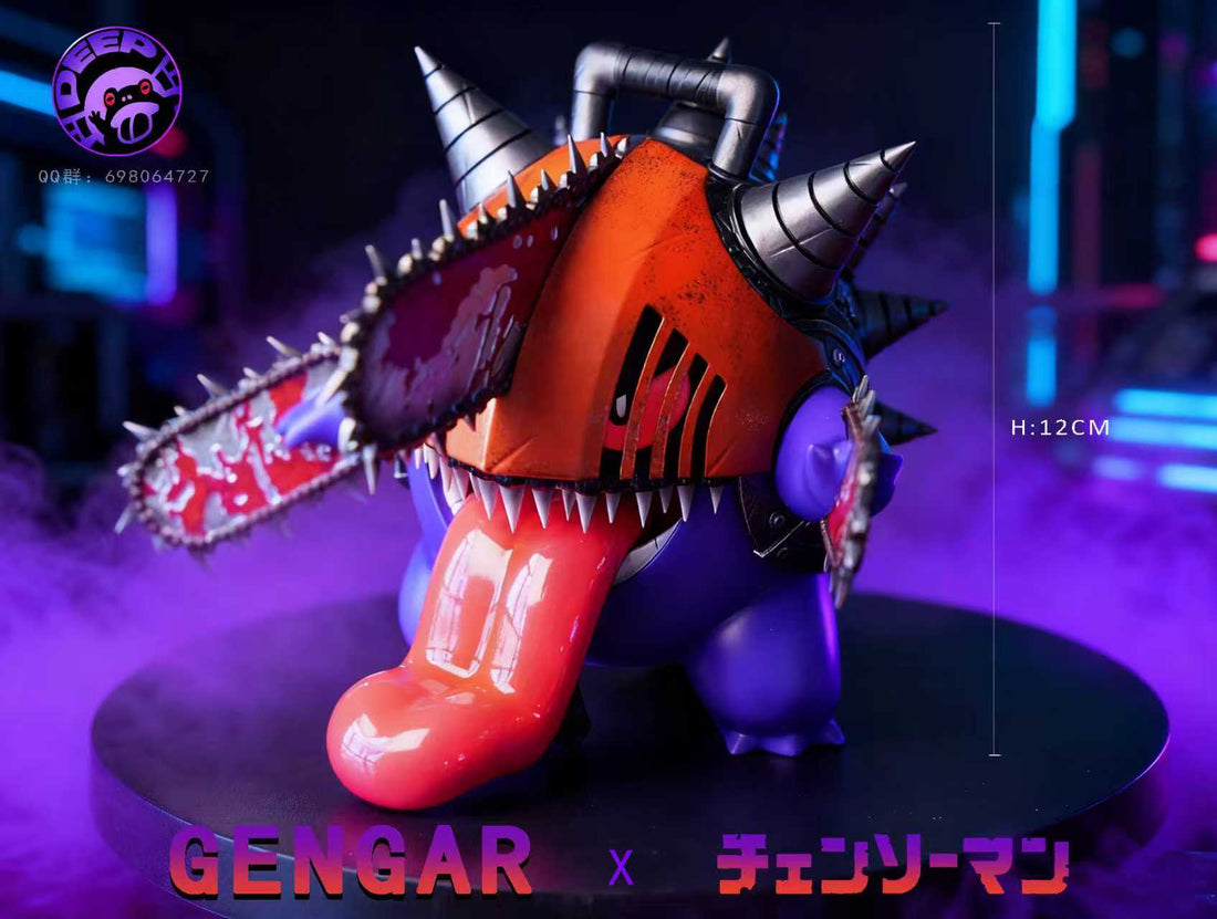 Pokemon DEEP Studio Gengar COS Chainsaw Man Resin Statue
