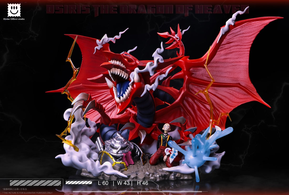 Yu Gi Oh Divine Officer Studio Slifer the Sky Dragon And Silent Doll Resin Statue