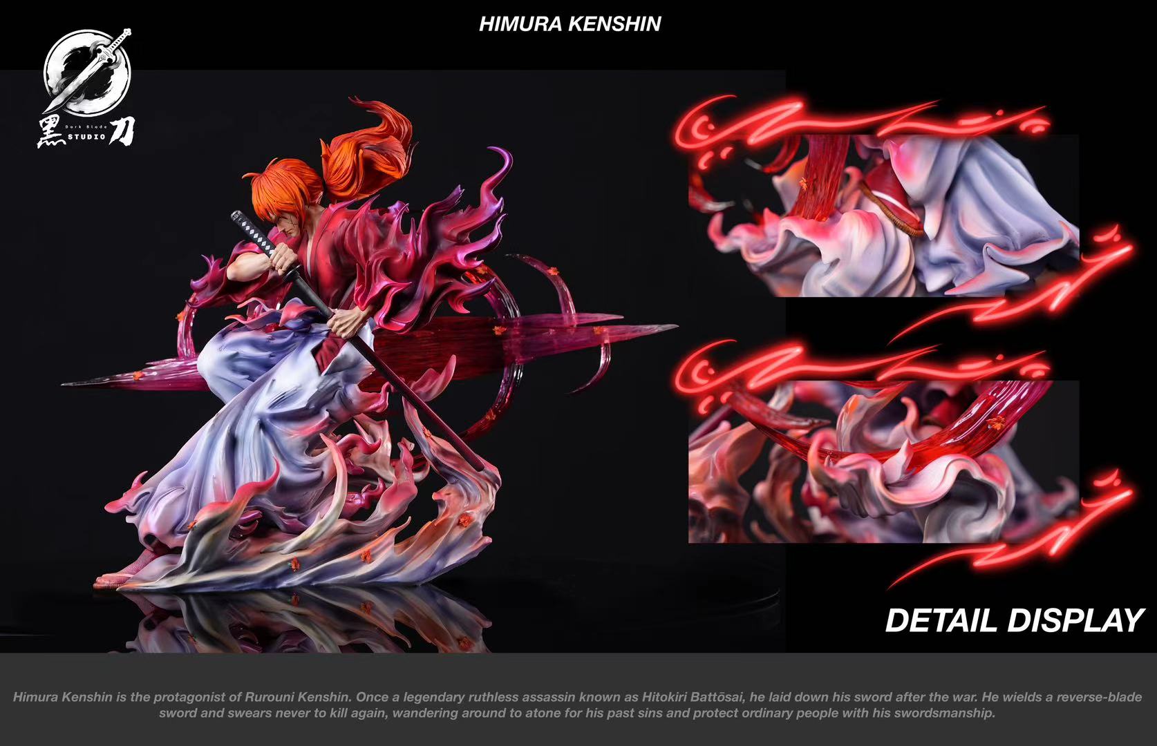 Rurouni Kenshin Dark Blade Studio Himura Kenshin – ClubHouse Statues