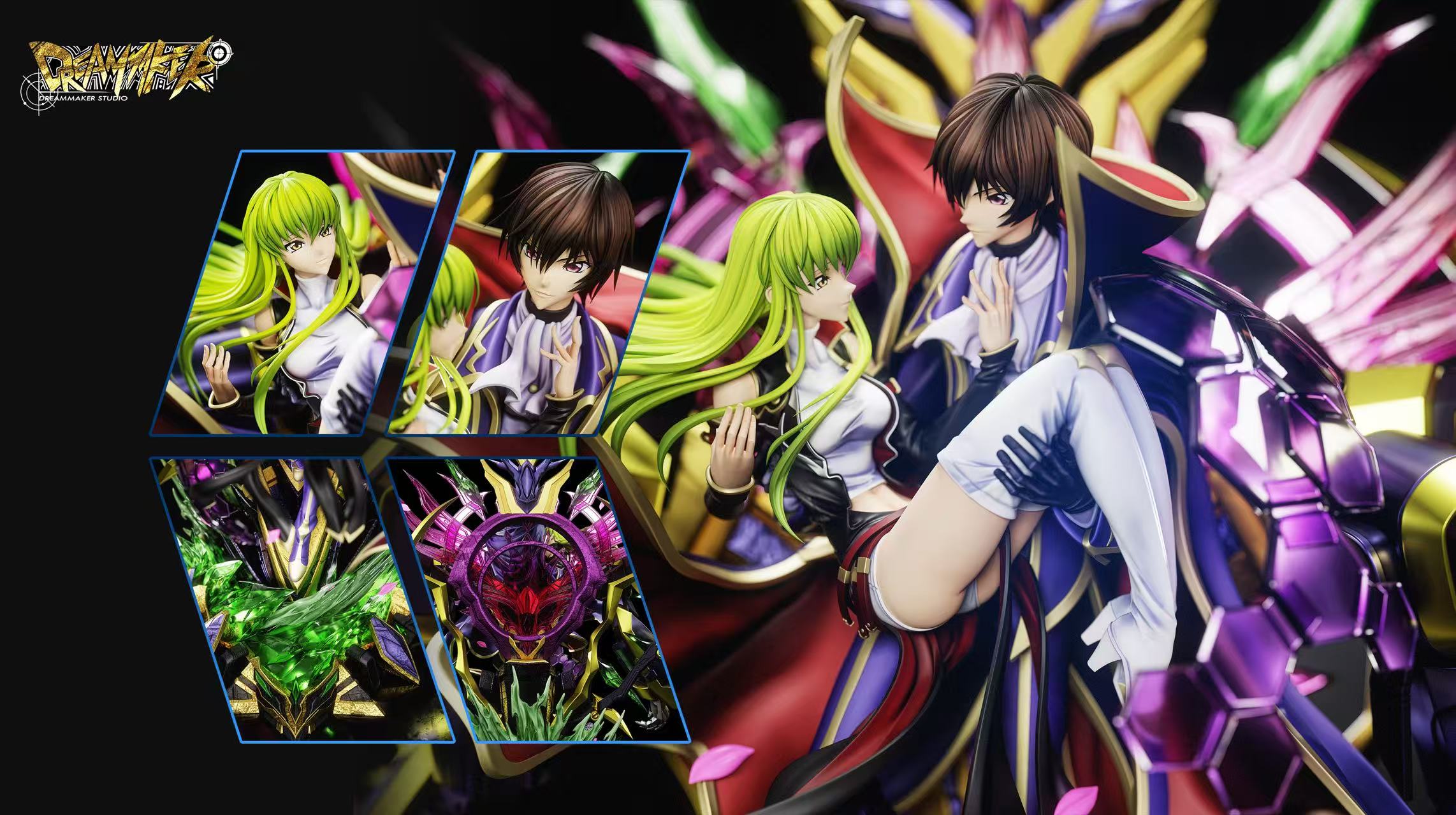 Code Geass Dreammaker Studio Lelouch x CC – ClubHouse Statues