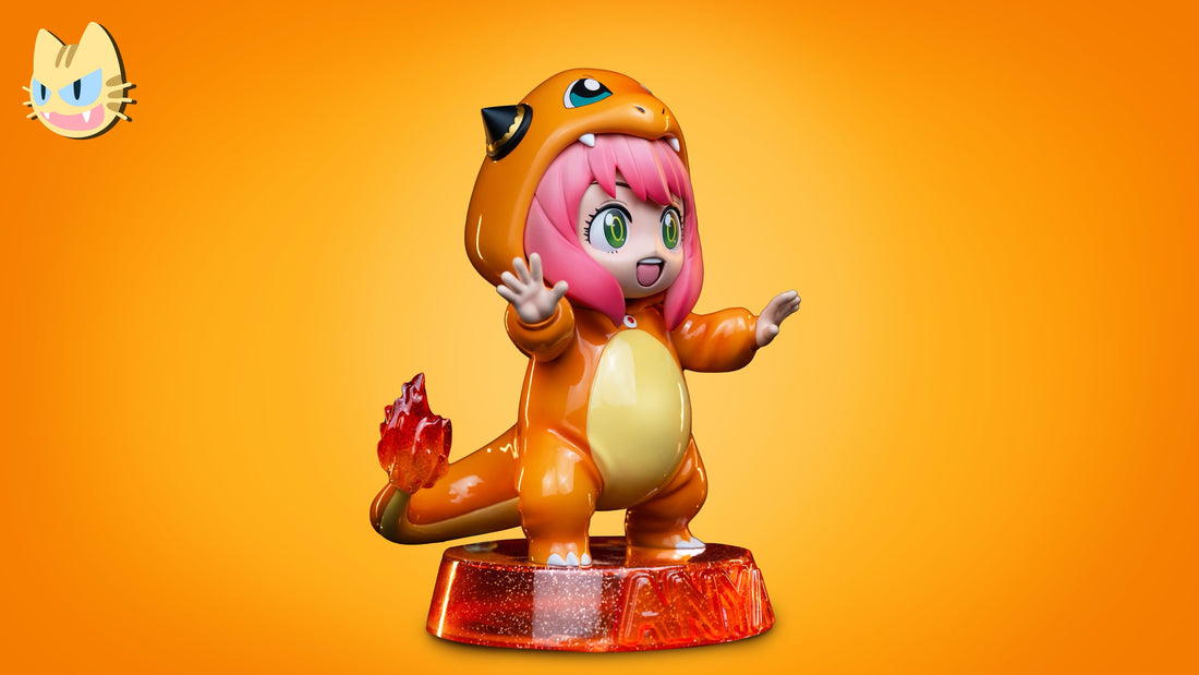 Spy x Family Miao Mi Studio Charmander Anya Forger Resin Statue