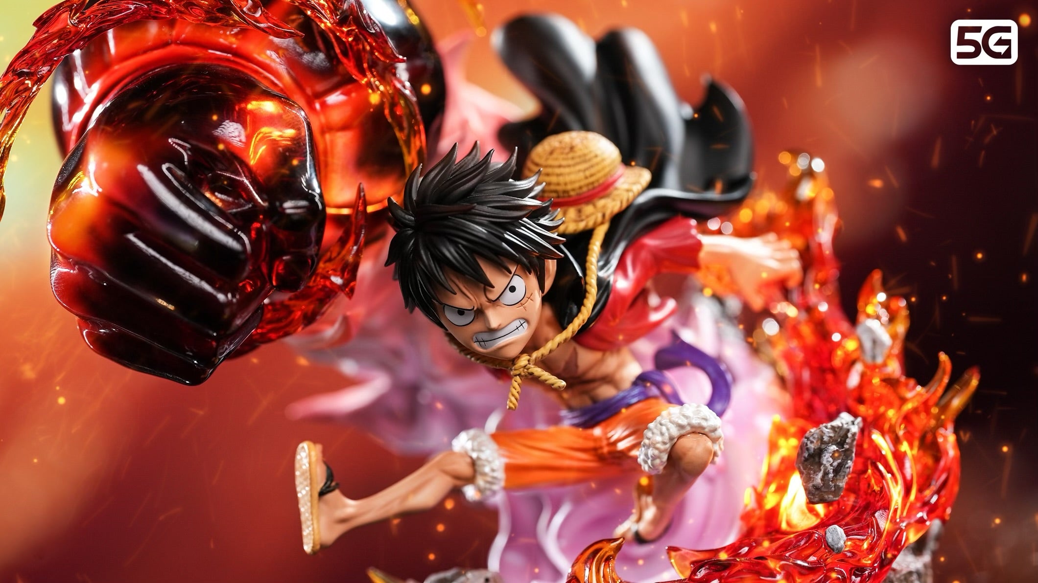One Piece 5G x LX Studio Luffy Red Rock Resin Statue – ClubHouse Statues
