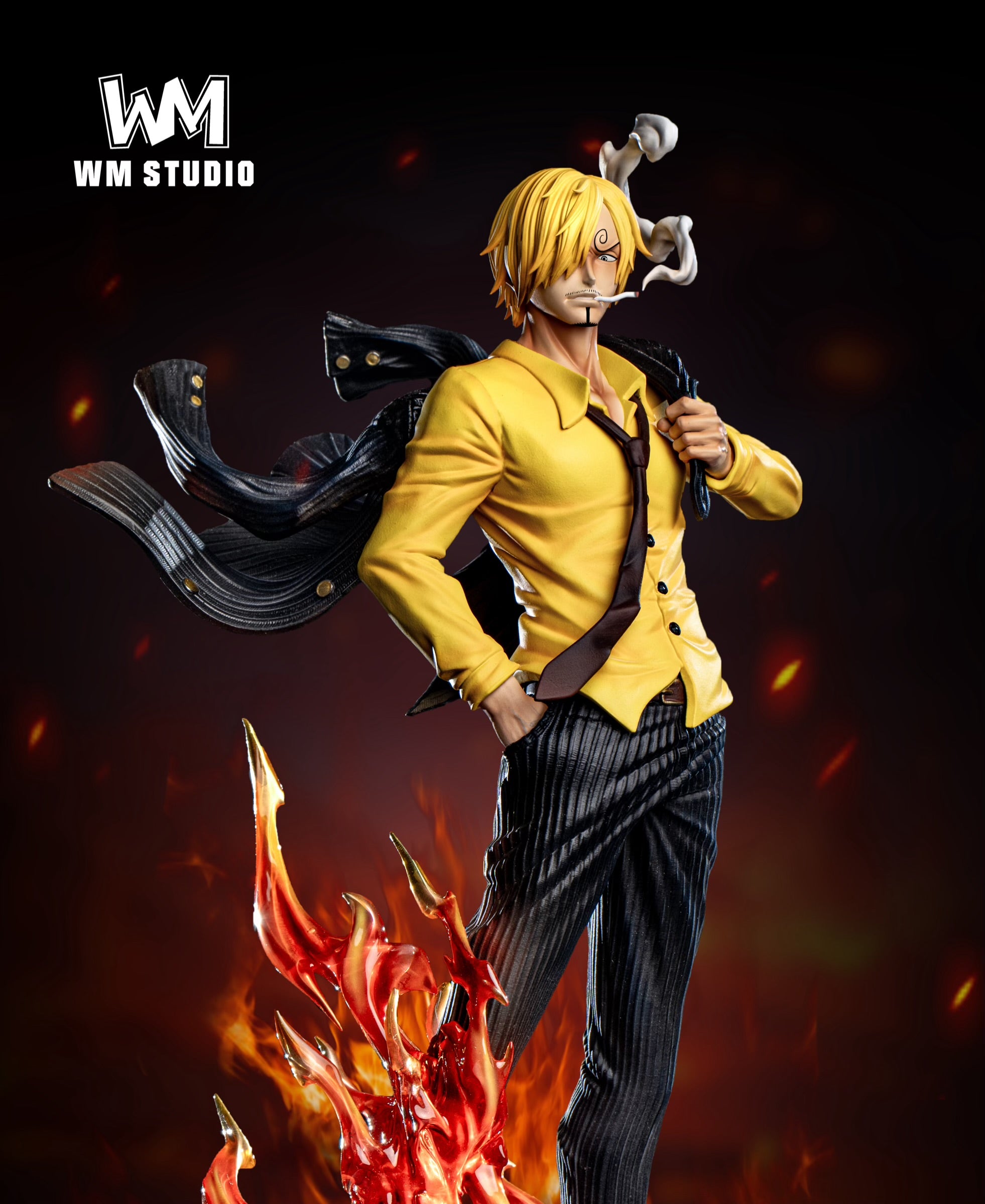 One Piece WM Studio Sanji Diable Jambe Resin Statue