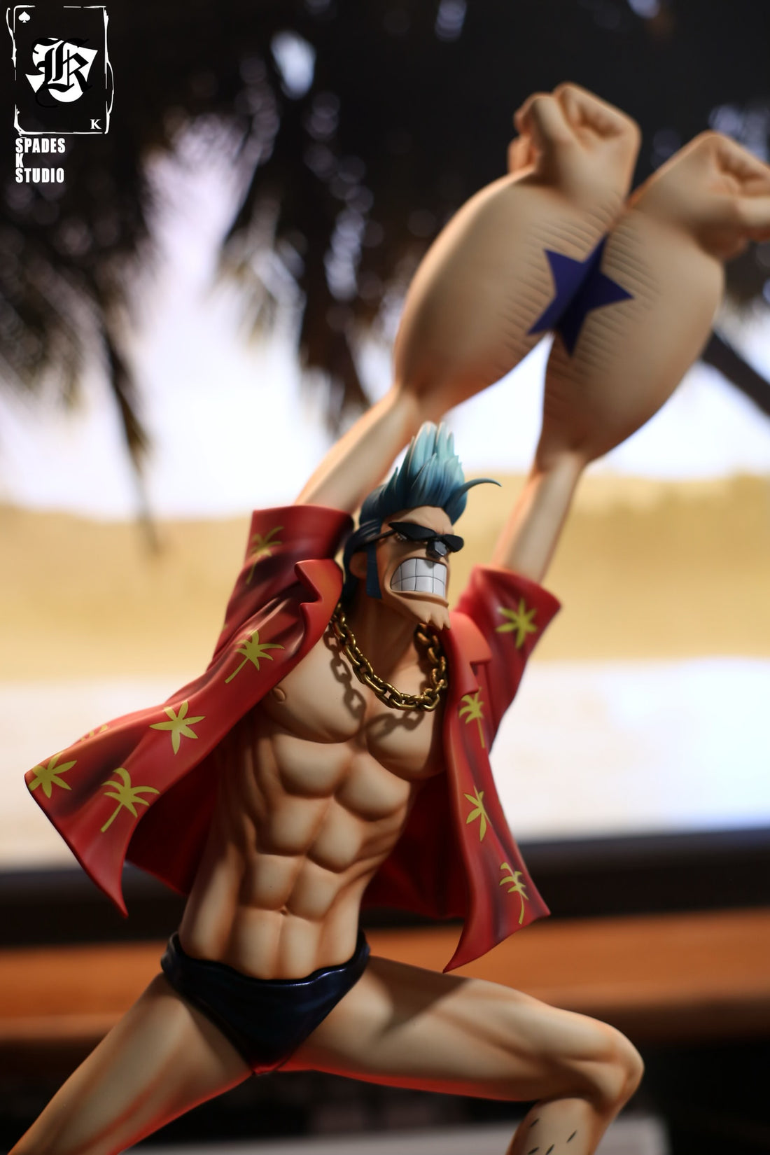 One Piece SPADES K Studio Franky V2 Resin Statue