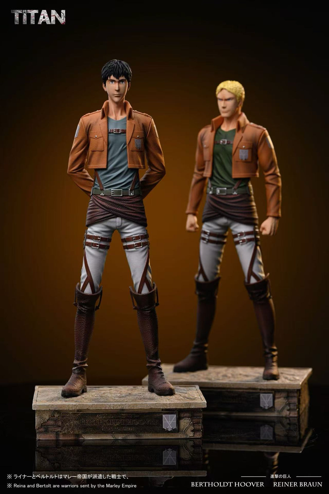 Attack on Titan Titan Studio Bertholdt Hoover x Reiner Braun Resin Statue