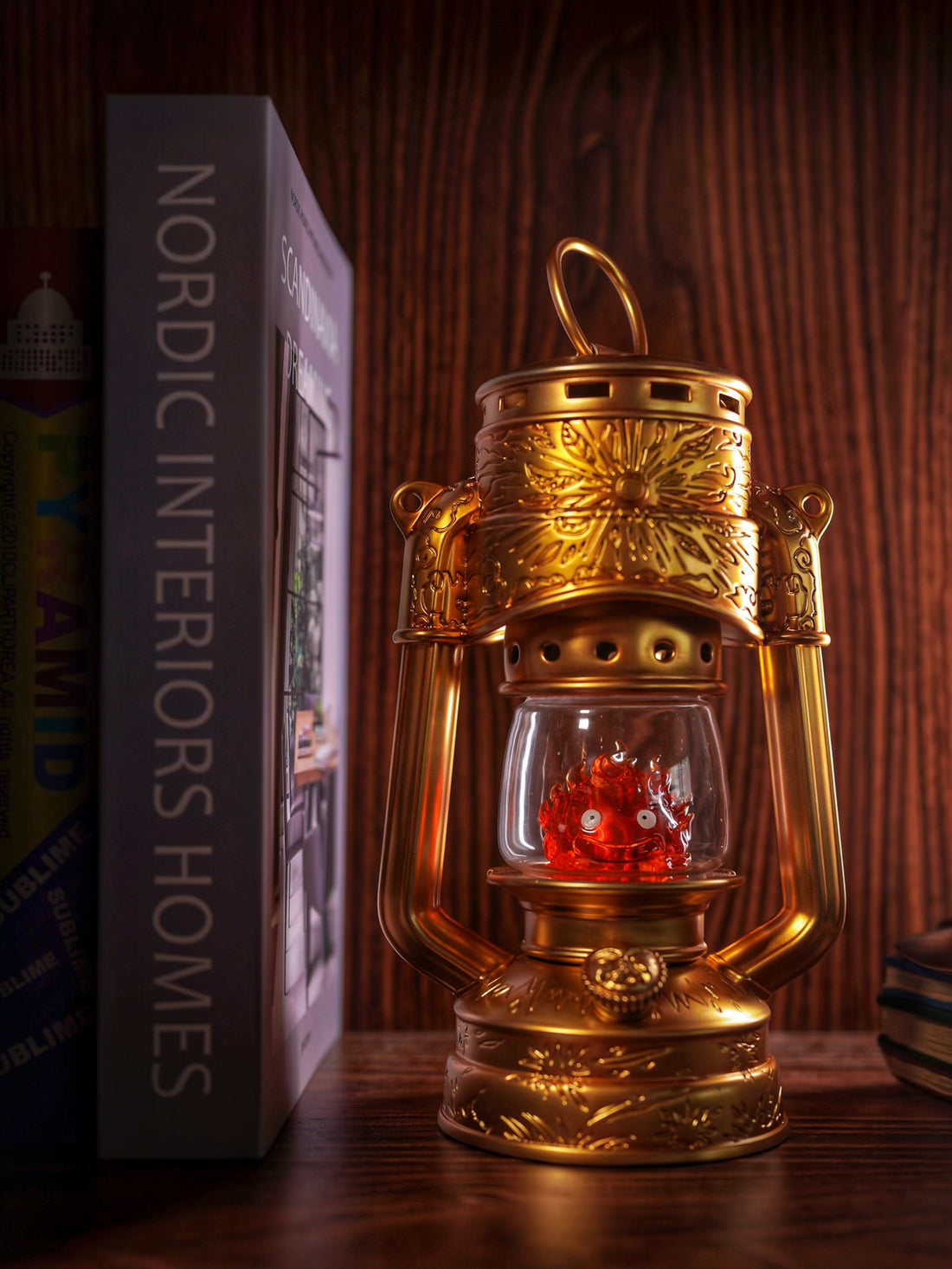Howls Moving Castle LongMiao Studio Kerosene Lamp Calcifer Resin Statue