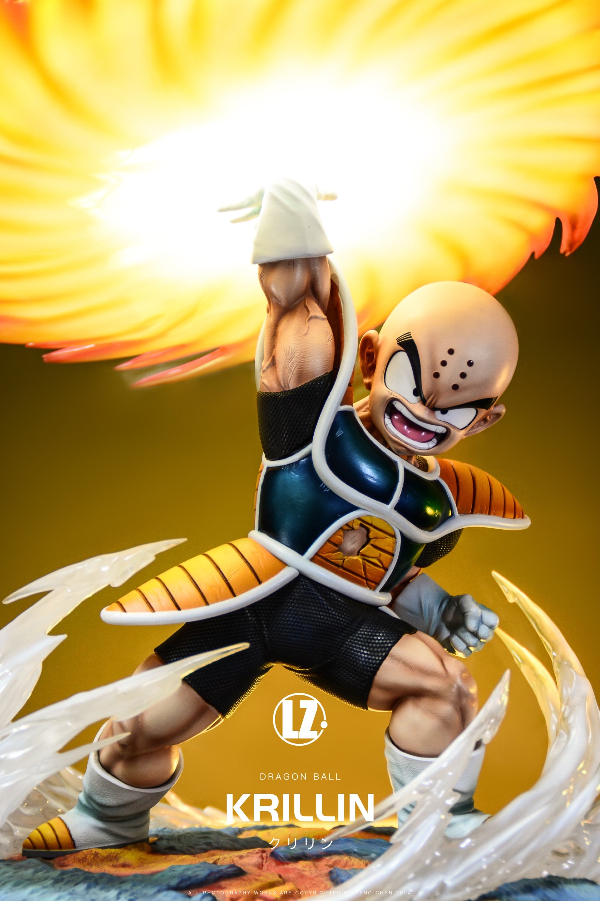 おすすめ Dragon Ball LZ Studio Krillin Kienzan Saiyan Armor Resin 洗顔料