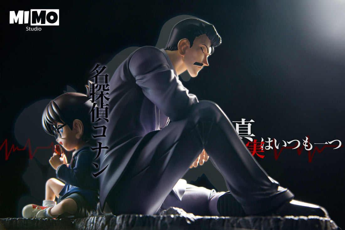 Detective Conan Mimo Studio Conan x Mouri Kogorou Resin Statue