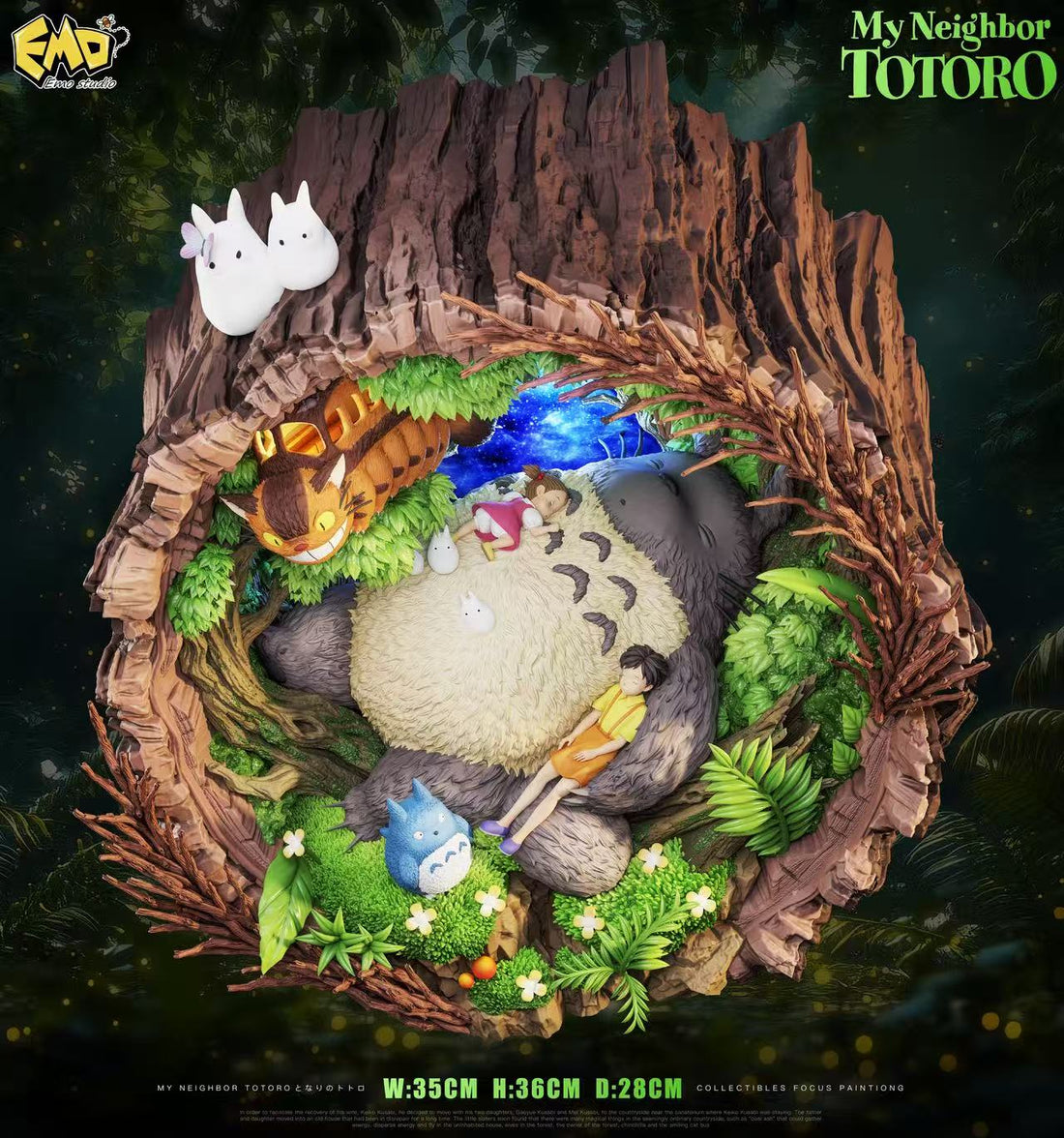 My Neighbor Totoro EMO Studio Totoro Sleeping Resin Statue