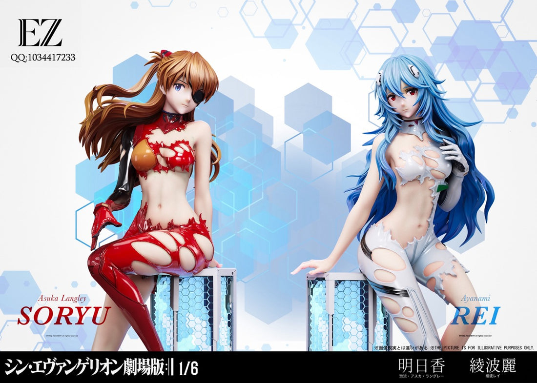 Neon Genesis Evangelion EZ Studio Asuka Langley Soryu X Rei Ayanami