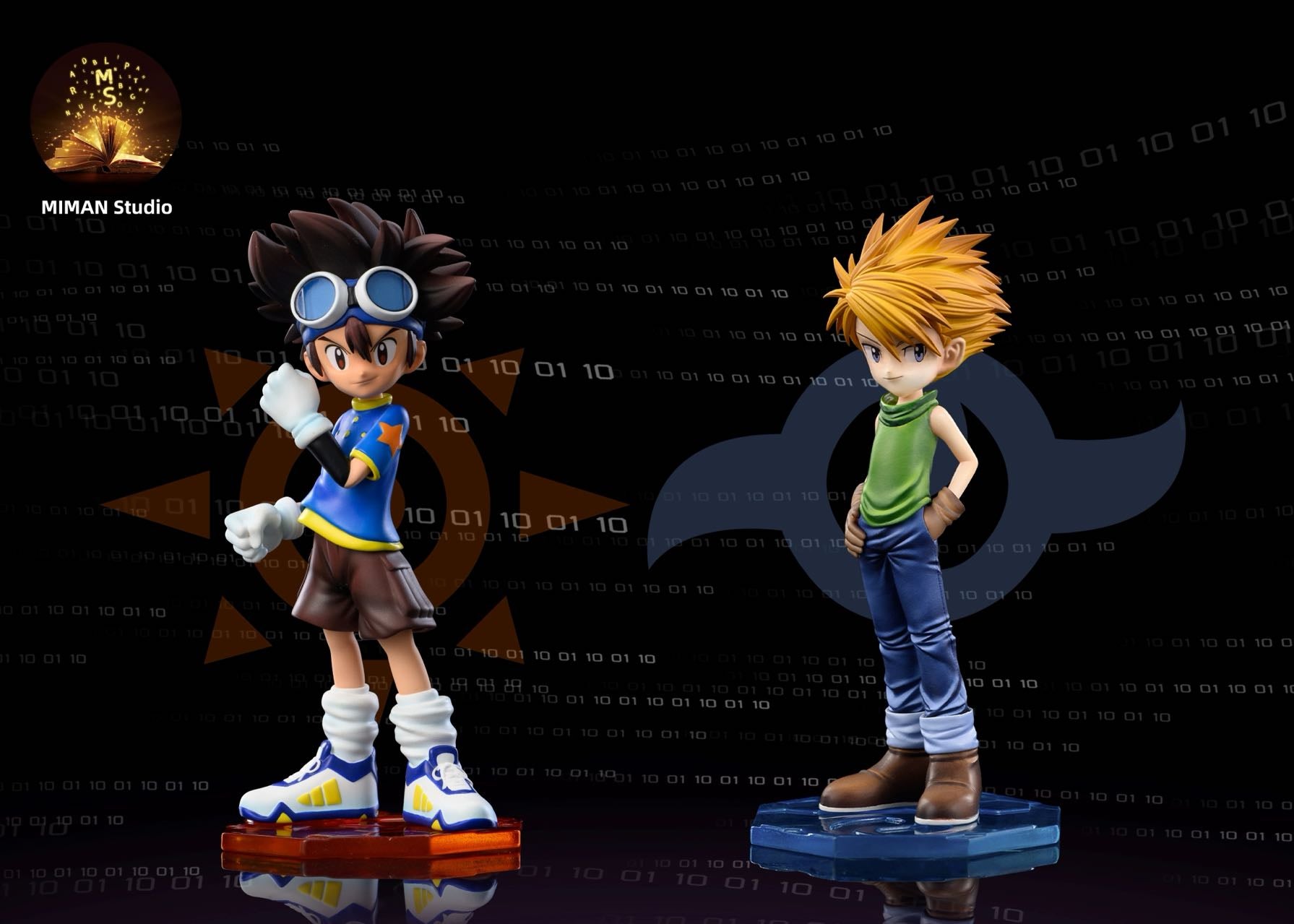 Digimon MIMAN Studio Ishida Yamato x Gabumon Resin Statue