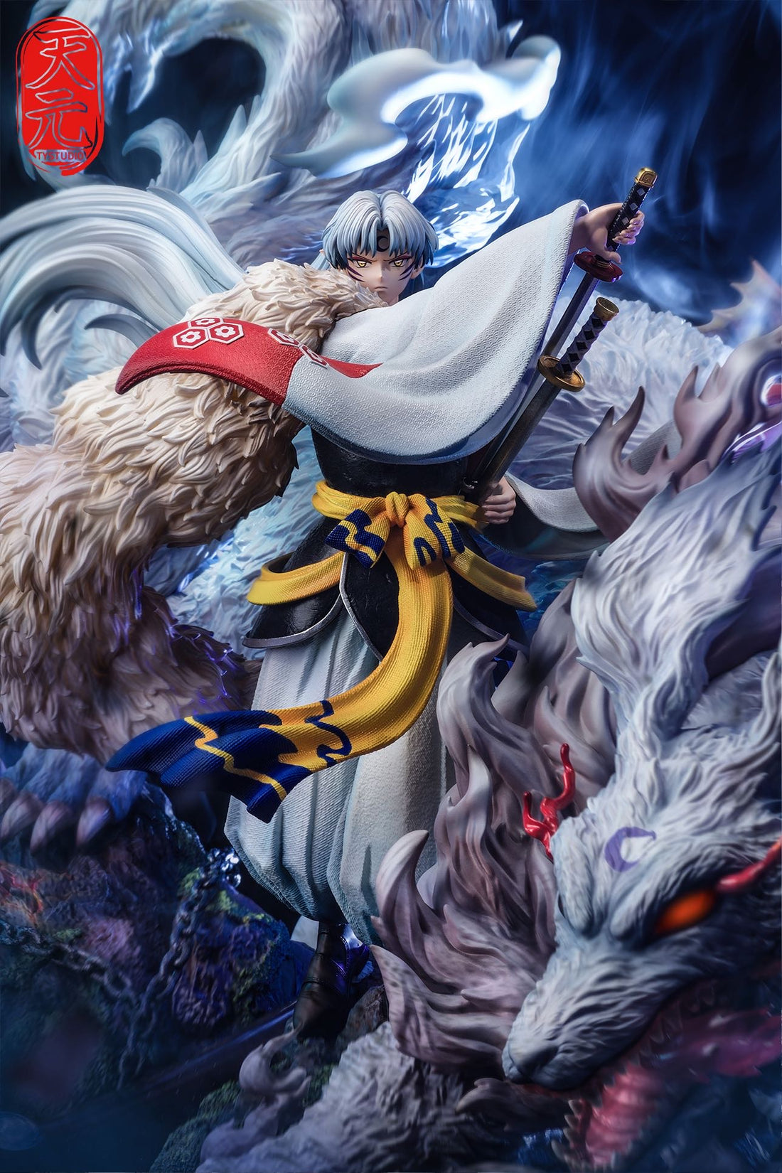 Inuyasha TY Studio Sesshoumaru Resin Statue