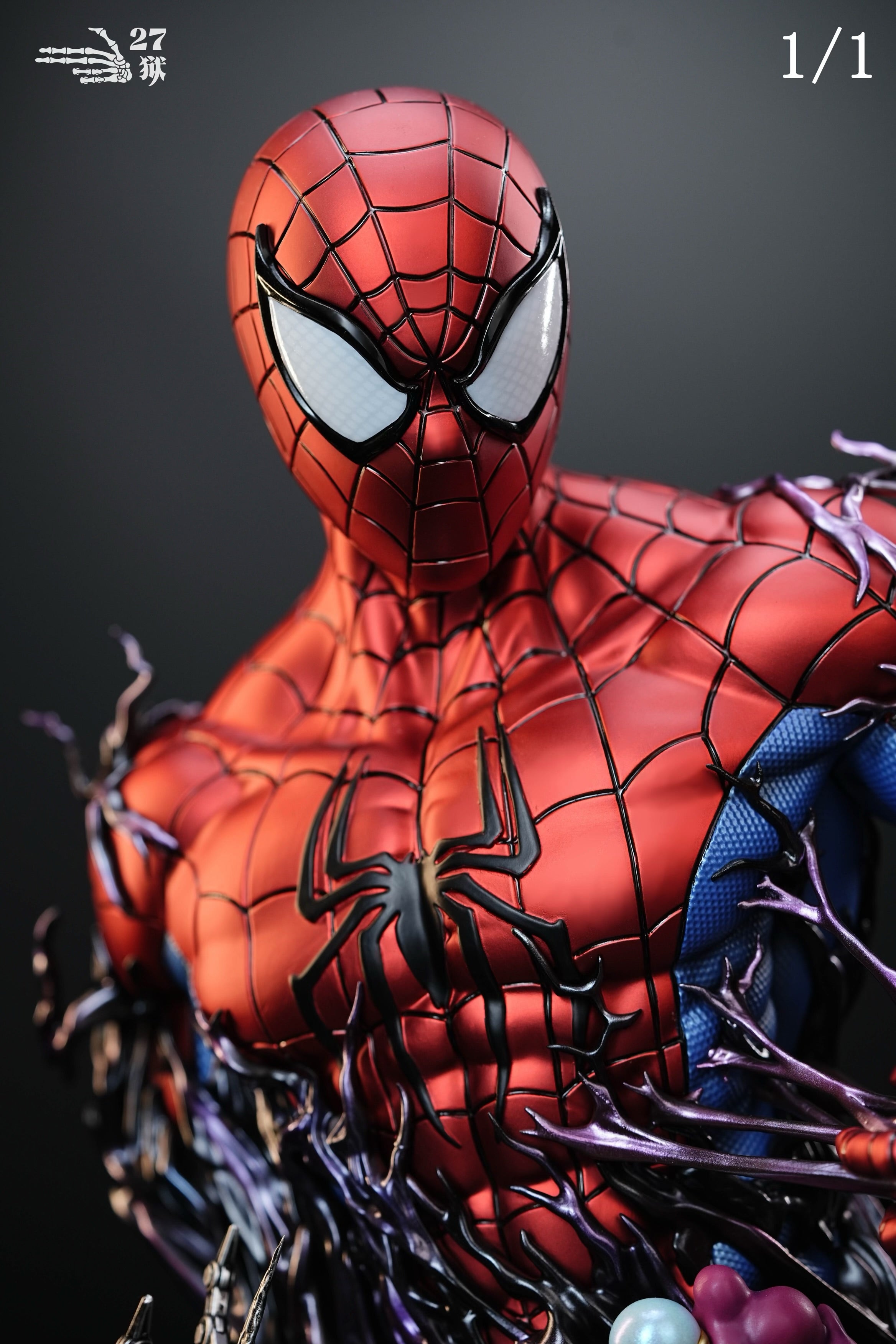 スパイダーマン バスト 1:1 ライフサイズ マーベル　marvel Marvel 27abyss Studio SpiderMan Life Size Bust – ClubHouse Statues