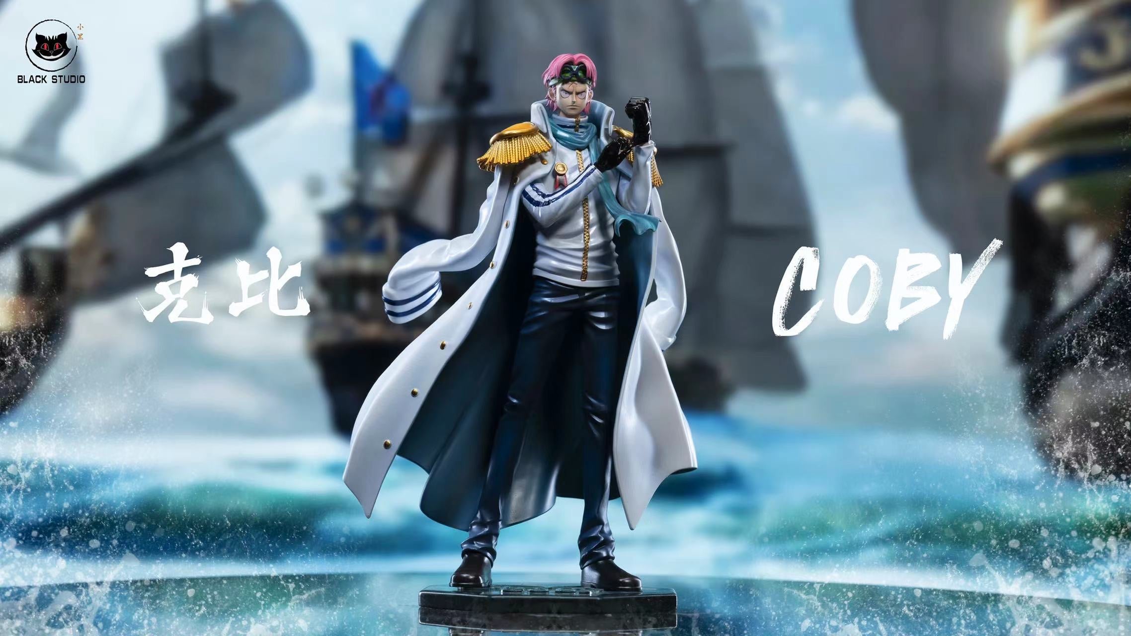 One Piece Black Studio Koby V2 Navy Series Resin Statue