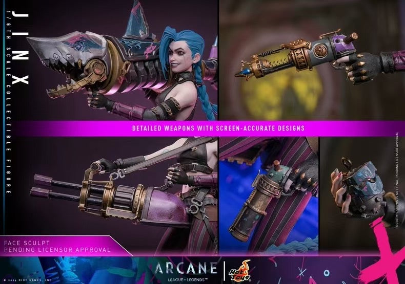 League of Legends Hot Toys Jinx Arcane – ClubHouse Statues
