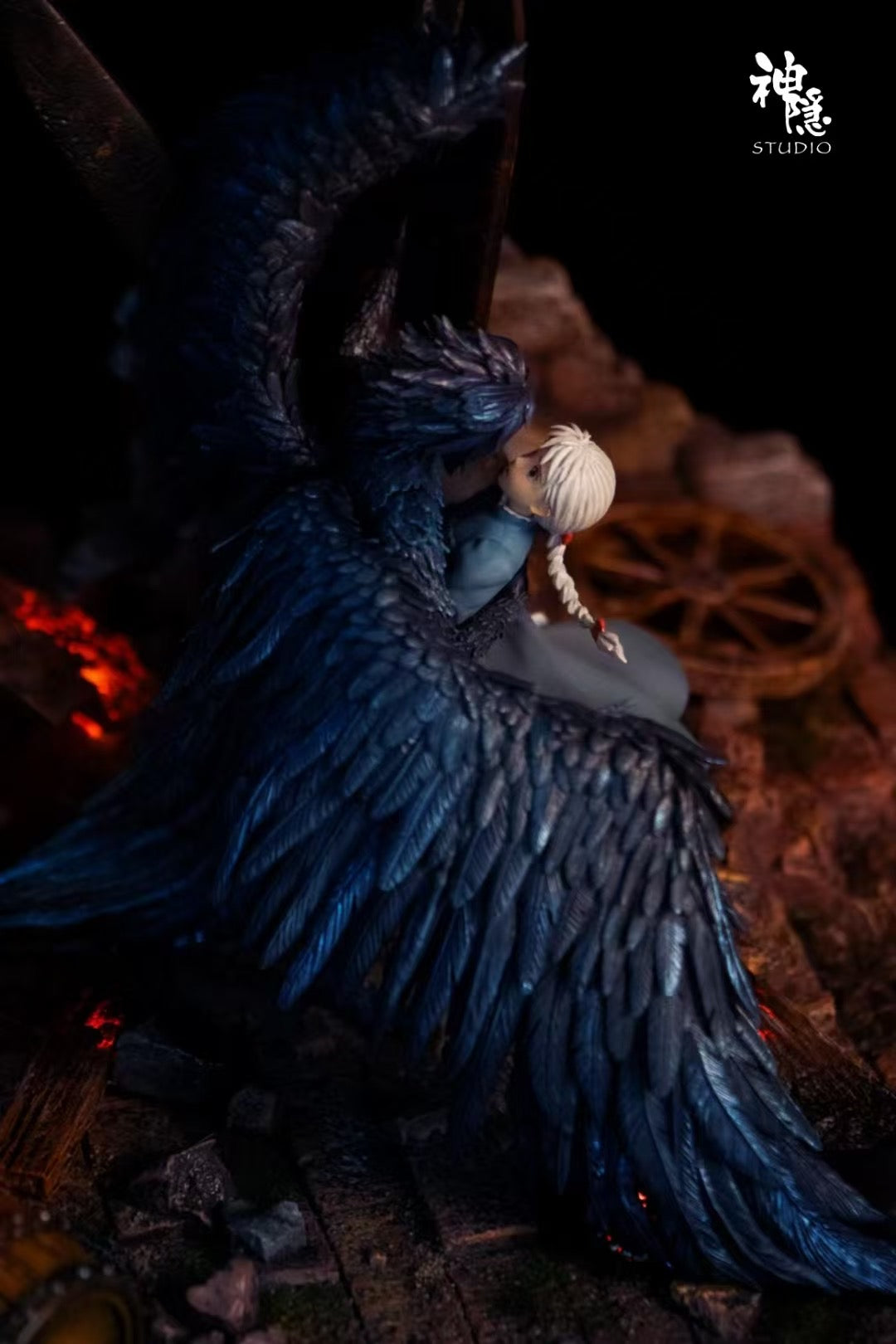 Howls Moving Castle ShenYin Studio Howl x Sophies Embrace Resin Statue