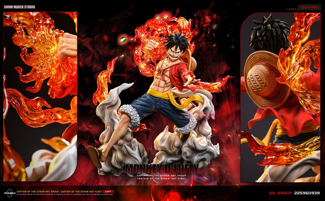 One Piece ShowMaker Studio Red Hawk Luffy Resin Statue