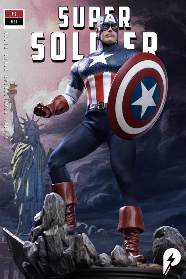 Marvel Power Studio Super Soldier Captain America – ClubHouse Statues