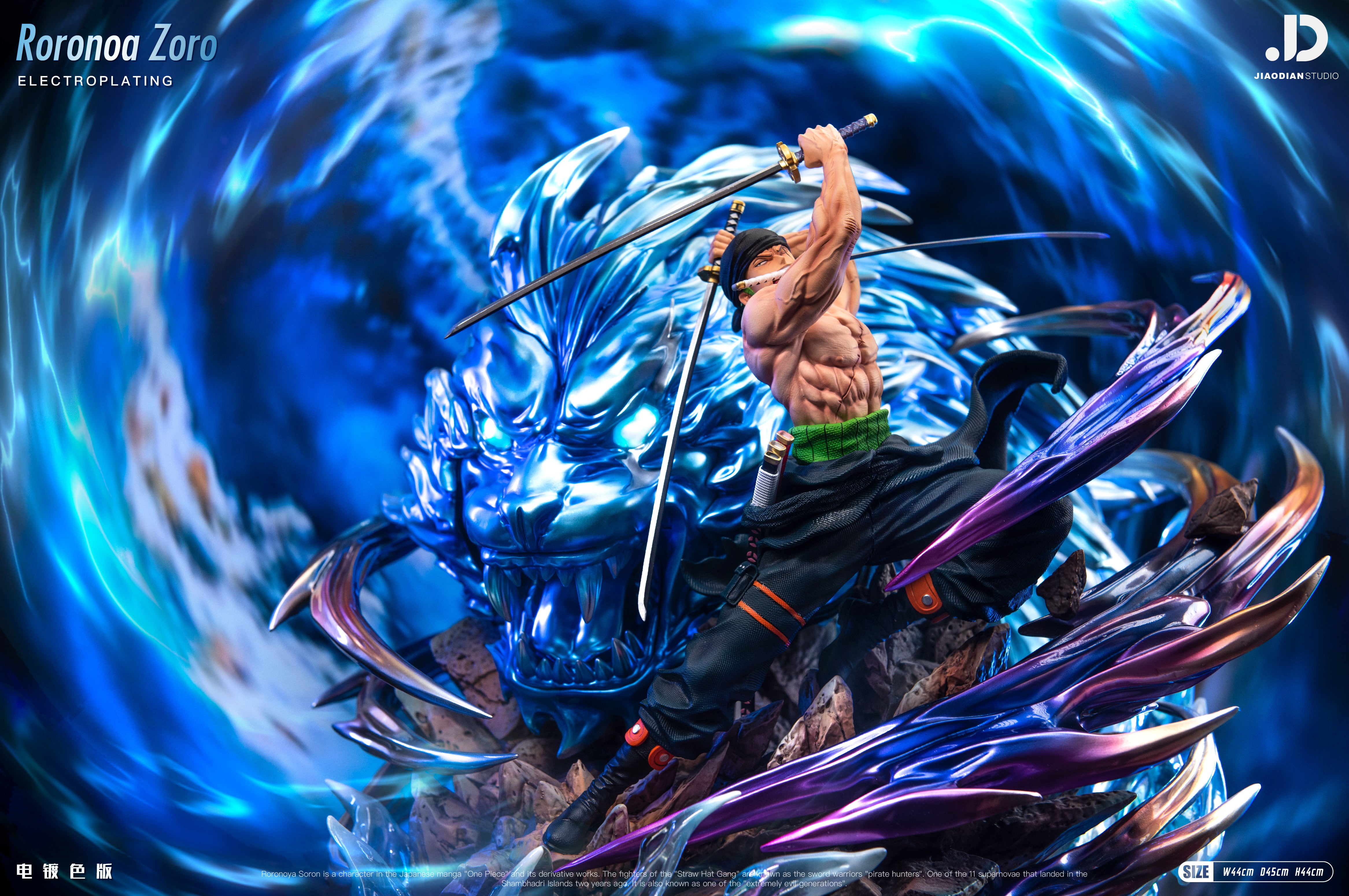 One Piece Jiao Dian x C4 Studio Zoro Roronoa Extreme Tiger Hunter