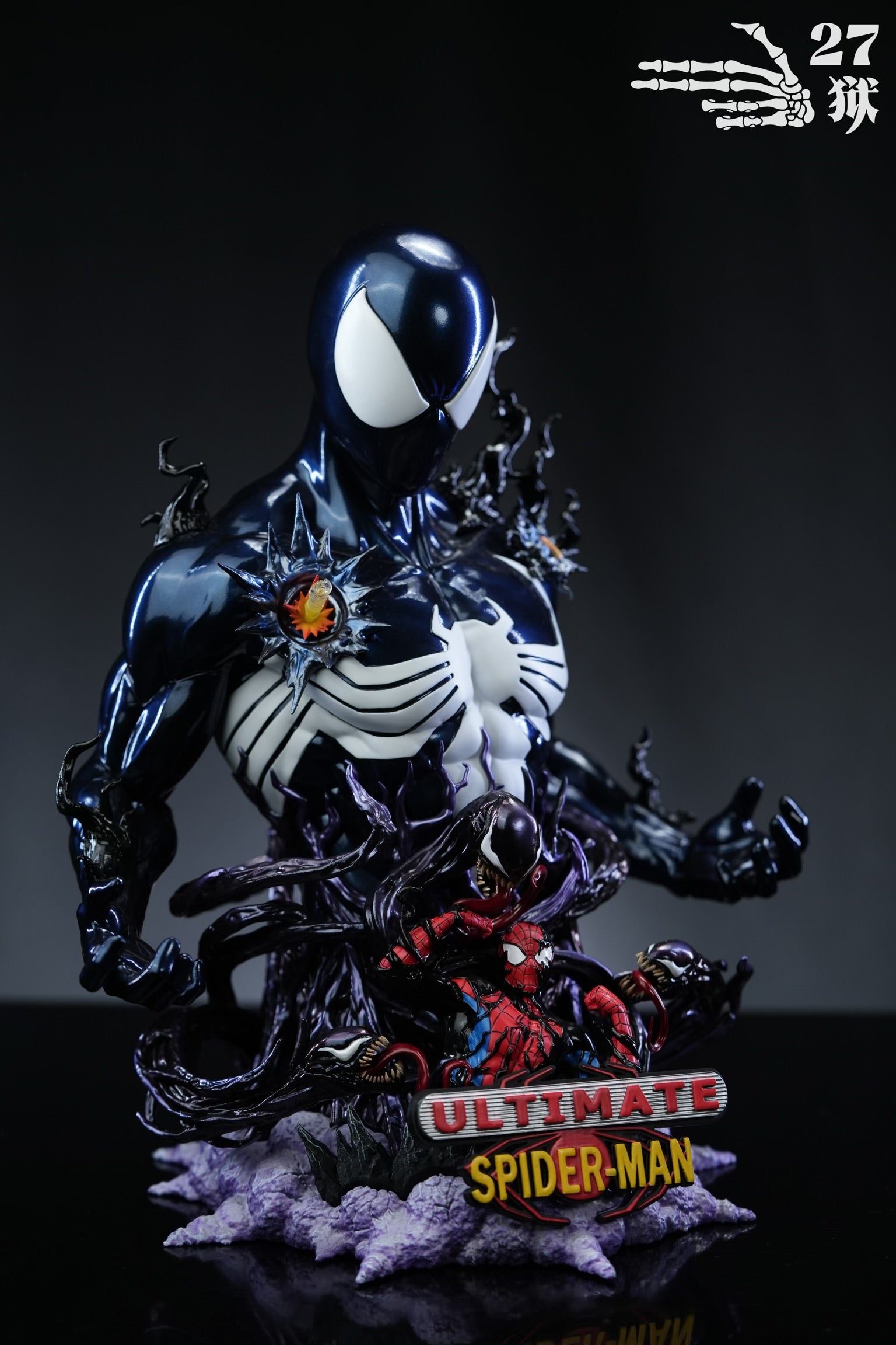 Marvel 27abyss Studio Symbiote Ultimate SpiderMan Bust Resin
