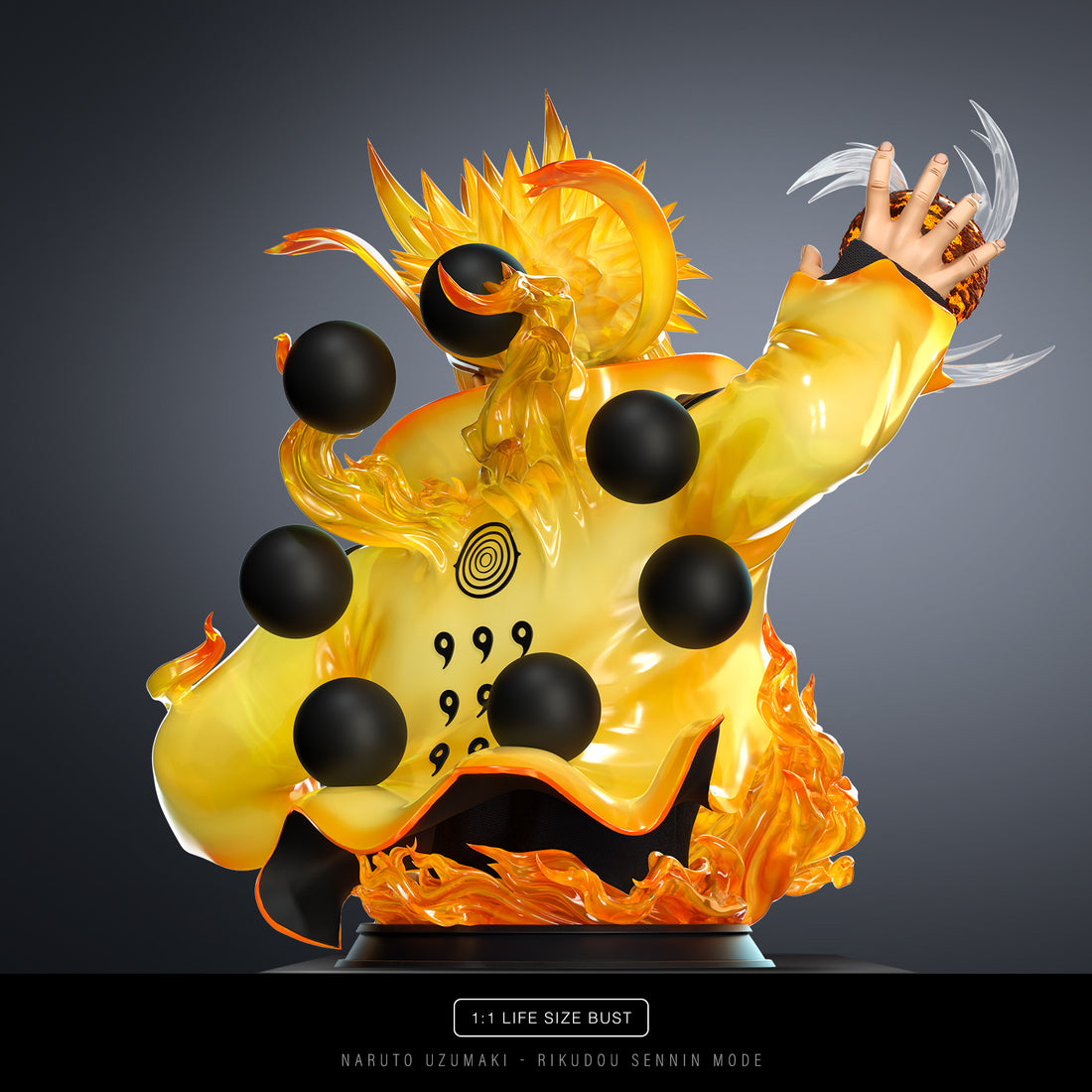 Naruto Chikara Studio Rikudou Sennin Naruto Life Size Bust Resin Statue
