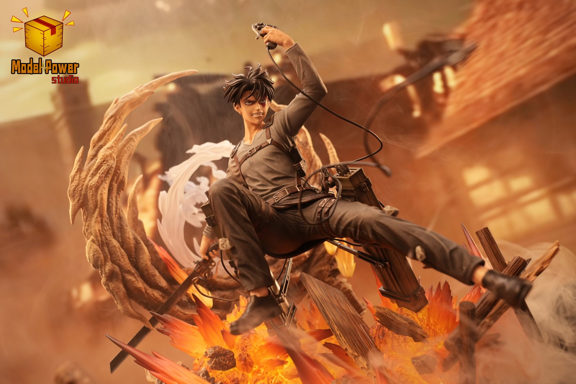 Attack on Titan Model Power Studio Urban Warfare Levi Ackerman