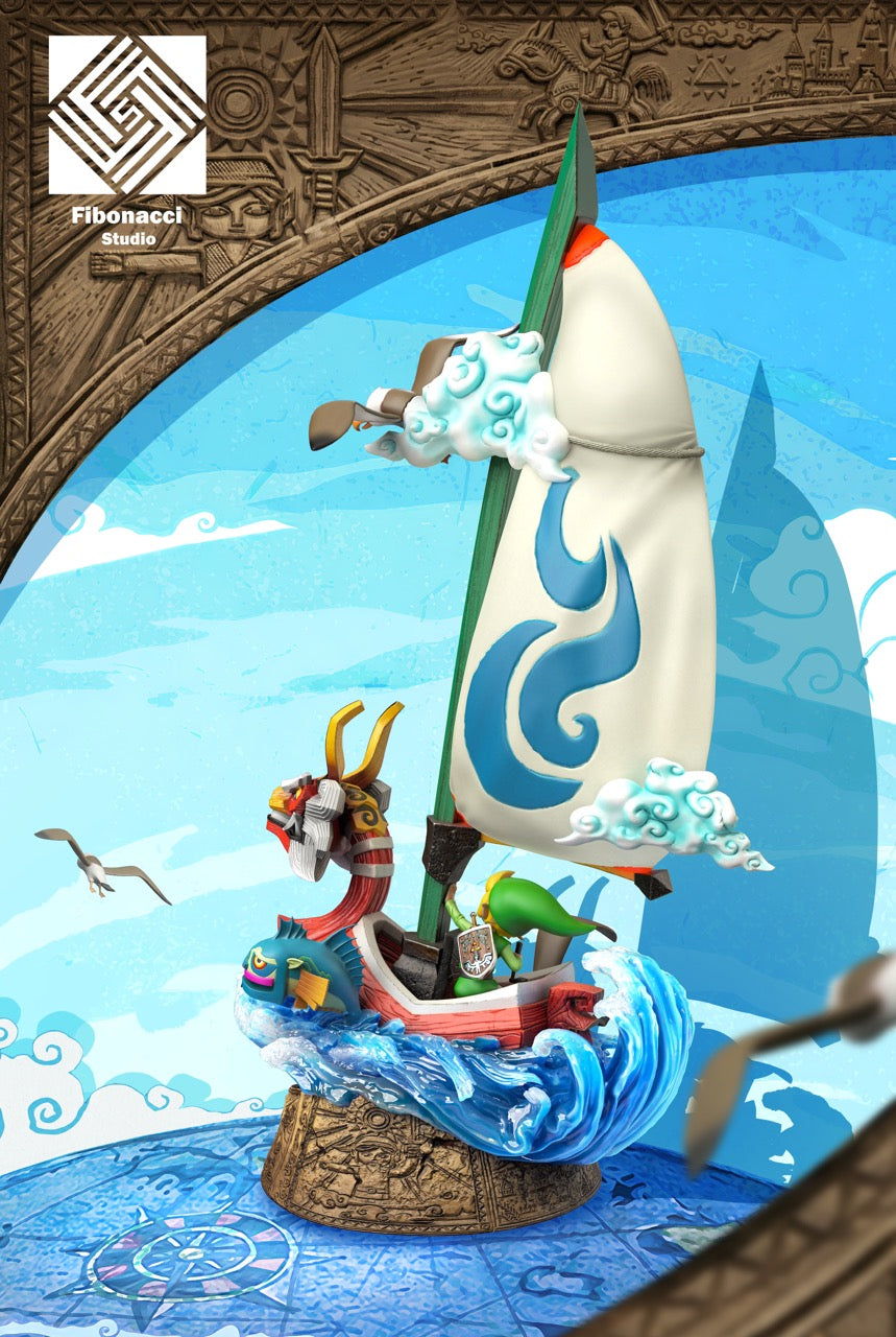 The Legend of Zelda Fibonacci Studio King of Red Lions x Link Resin Statue