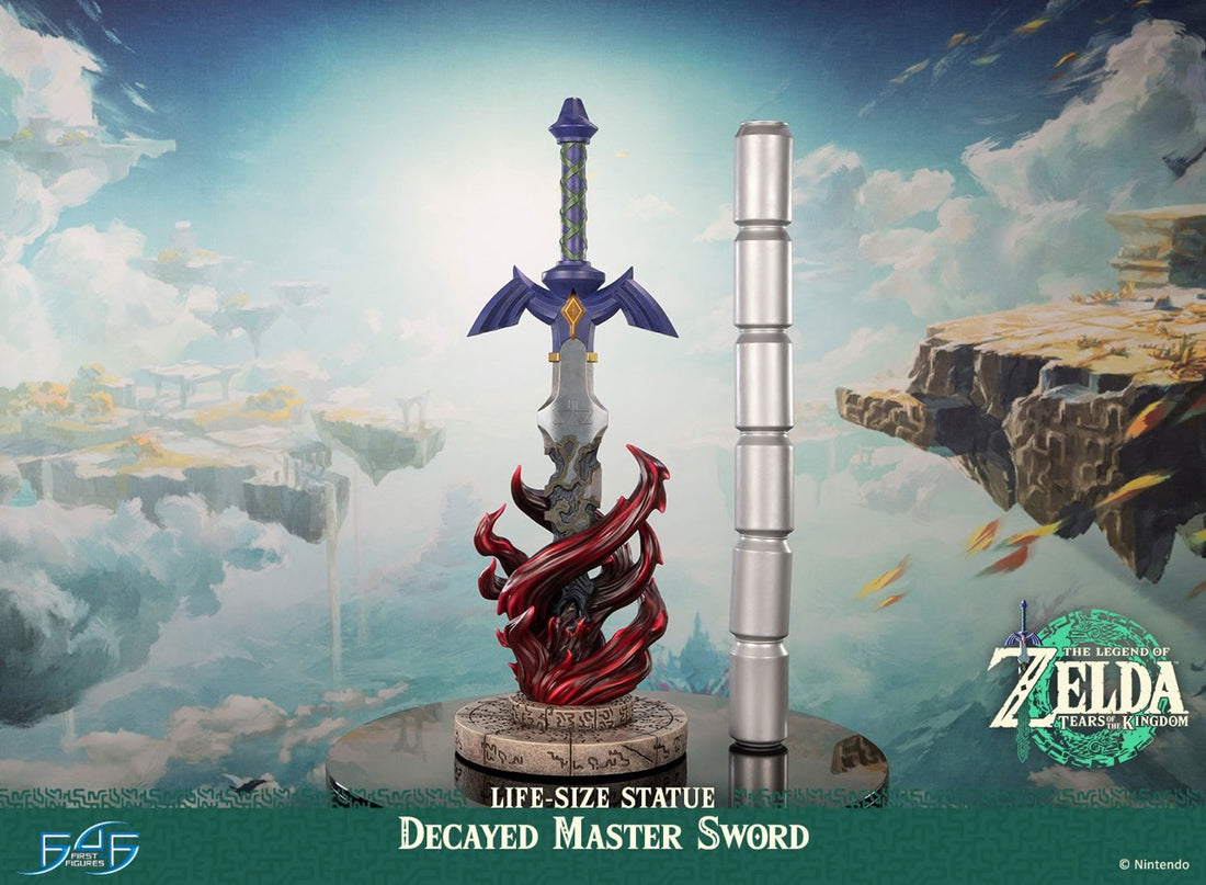 The Legend of Zelda First 4 Figures Tears of the Kingdom Decayed Master Sword Life Size Licensed Resin Statue