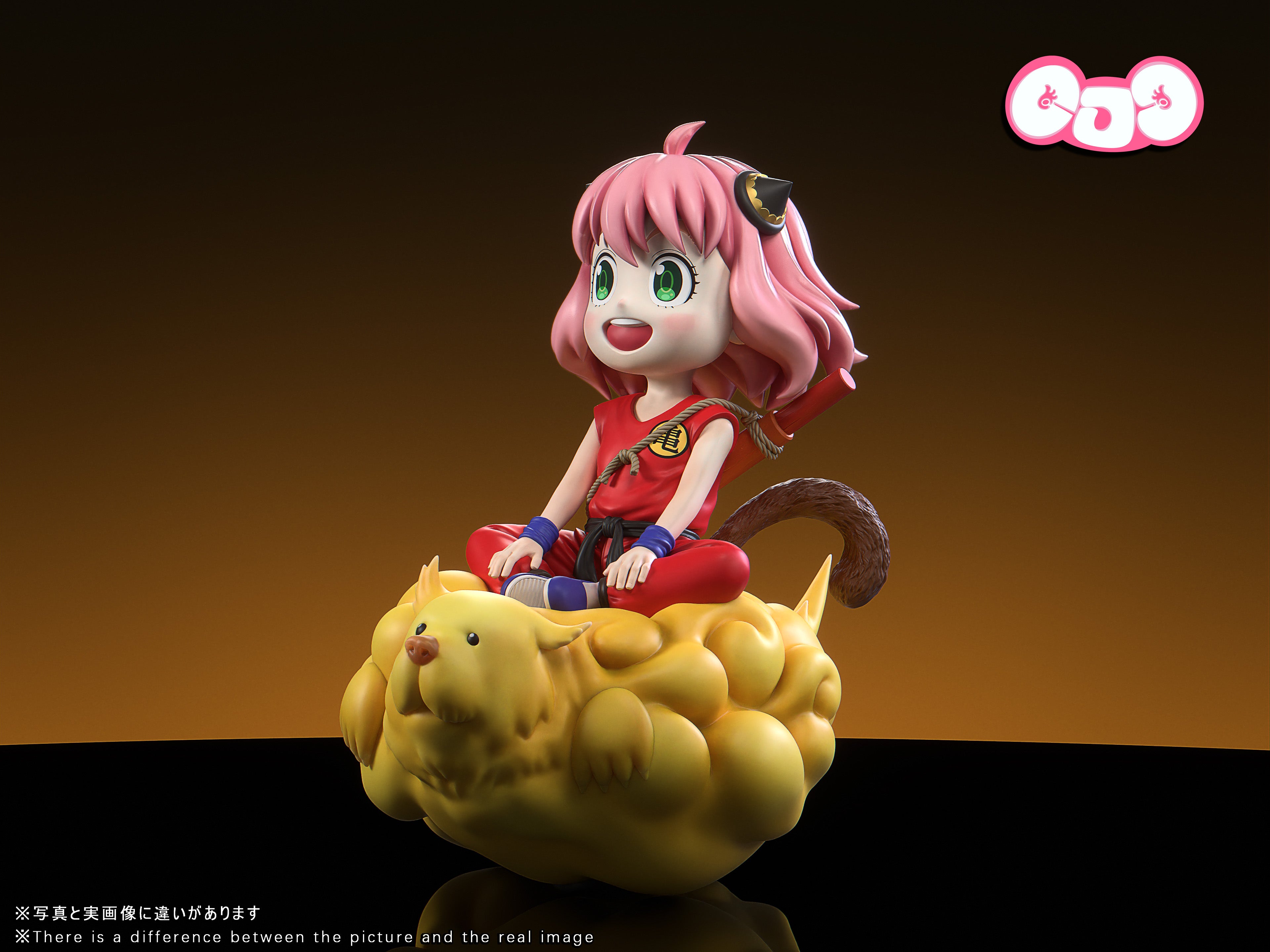 Spy x Family GJJ Studio Anya Forger COS Dragon Ball Son Goku Resin Sta ...