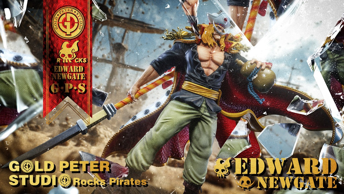 One Piece Gold Peter Studio Edward Newgate x WhiteBeard Resin Statue