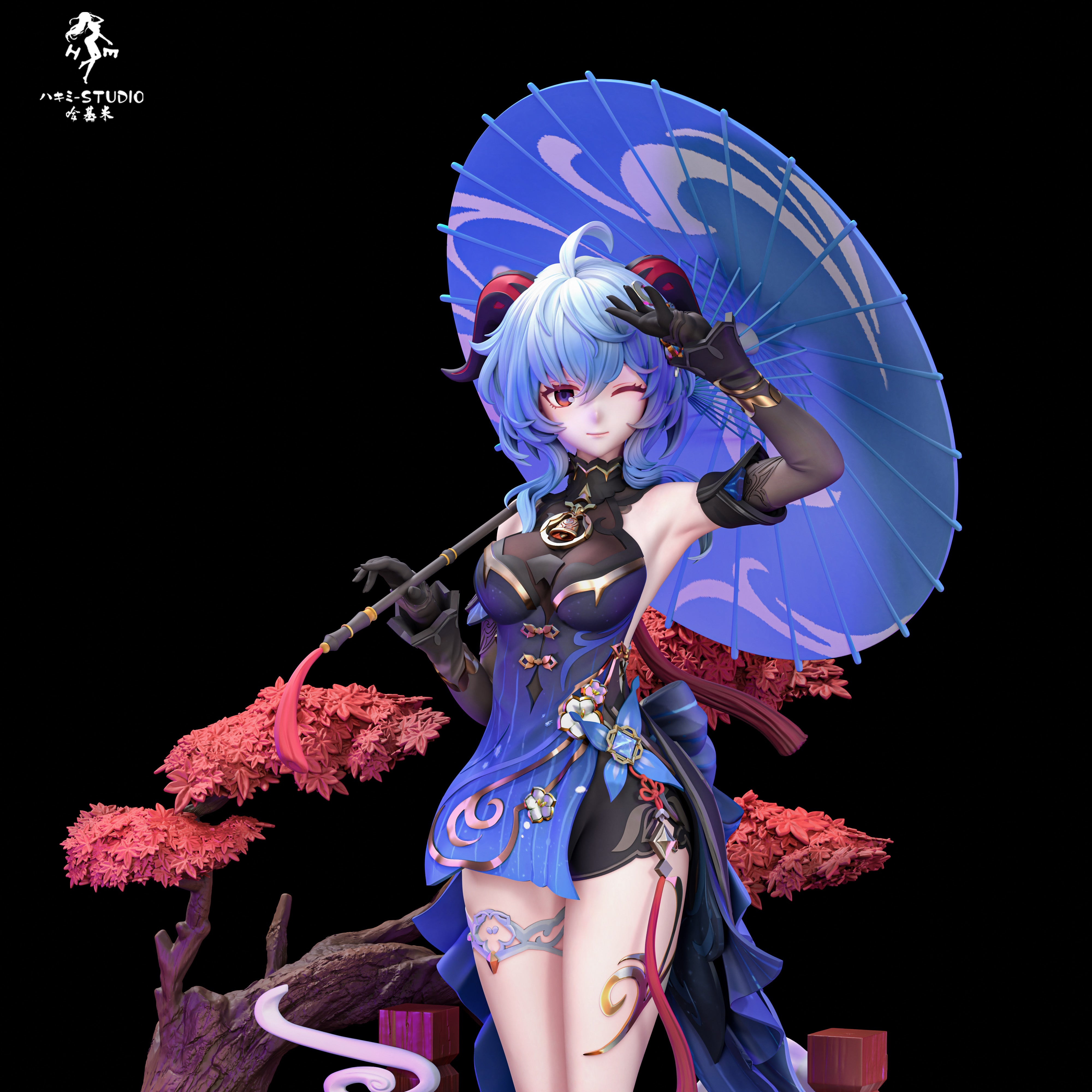 リール Ganyu Genshin Impact Hakimi Studio Ganyu x Shenhe – ClubHouse Statues