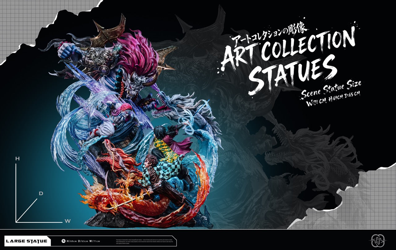 Demon Slayer Hertz Studio Tanjiro Kamado X Akaza X Giyu Tomioka