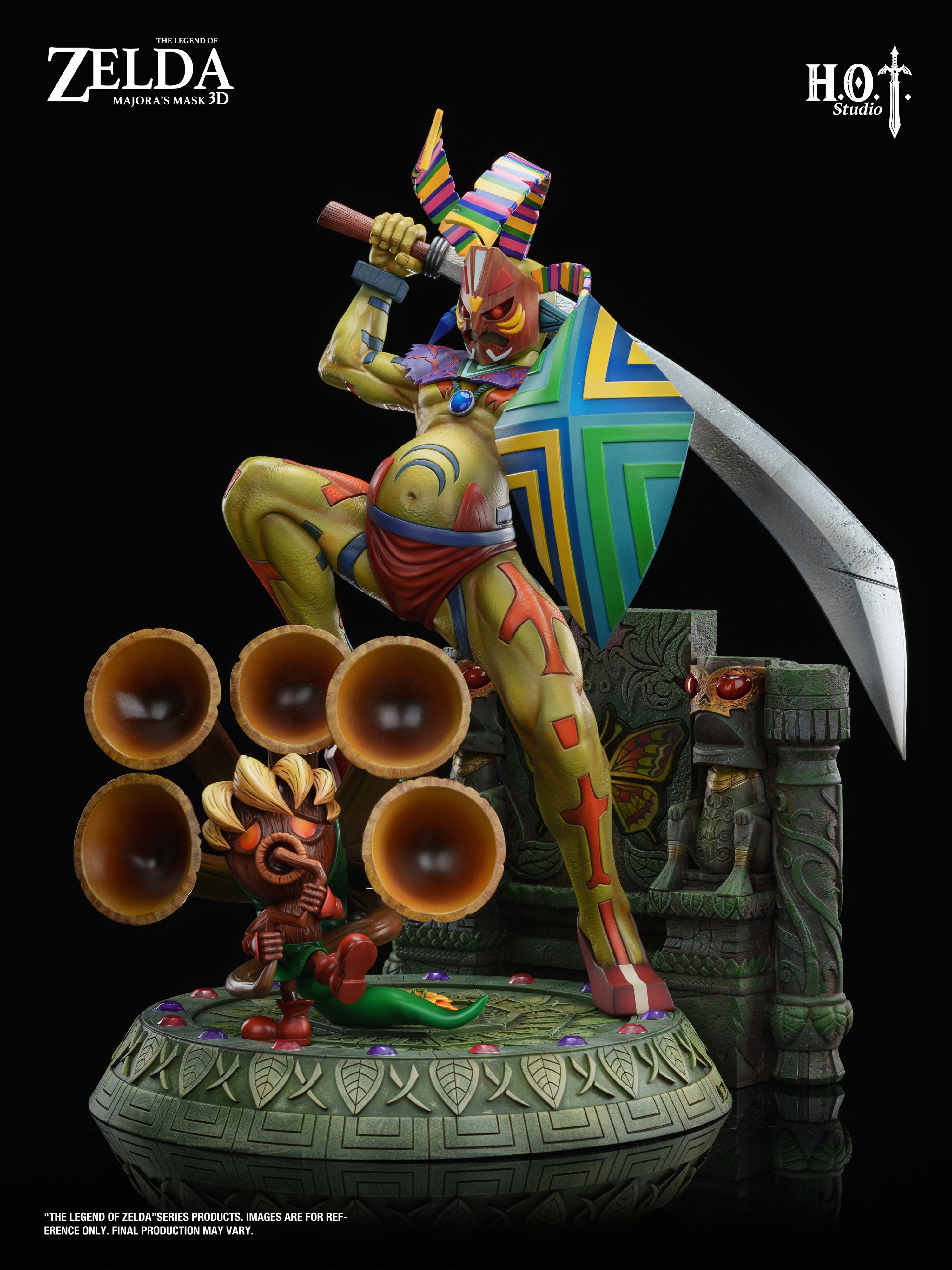 ZEAL ズイール オブジェ The Legend of Zelda HOT Studio Odolwa x Deku Link – ClubHouse Statues