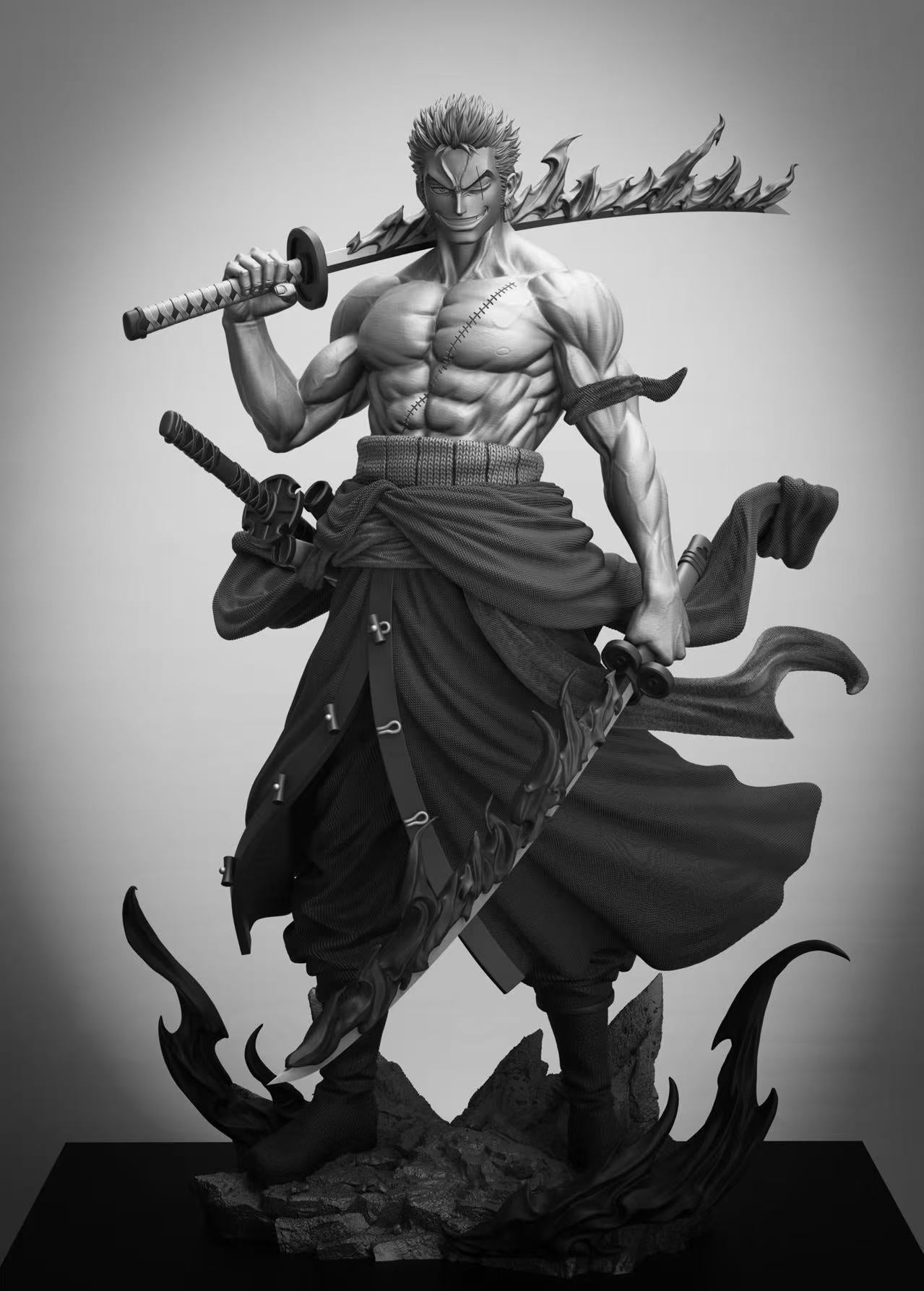 卍卍ゾロ卍卍 One Piece HX x SY Studio Roronoa Zoro Resin Statue – ClubHouse Statues