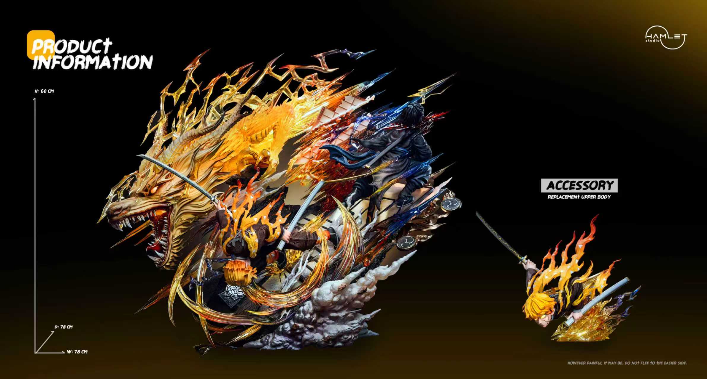 Demon Slayer Hamlet Studio Flaming Thunder God Zenitsu Agatsuma