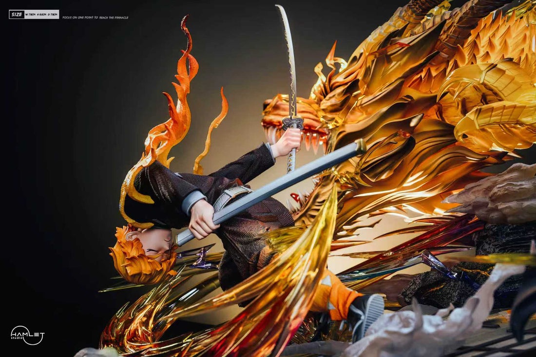 Demon Slayer Hamlet Studio Flaming Thunder God Zenitsu Agatsuma Resin Statue
